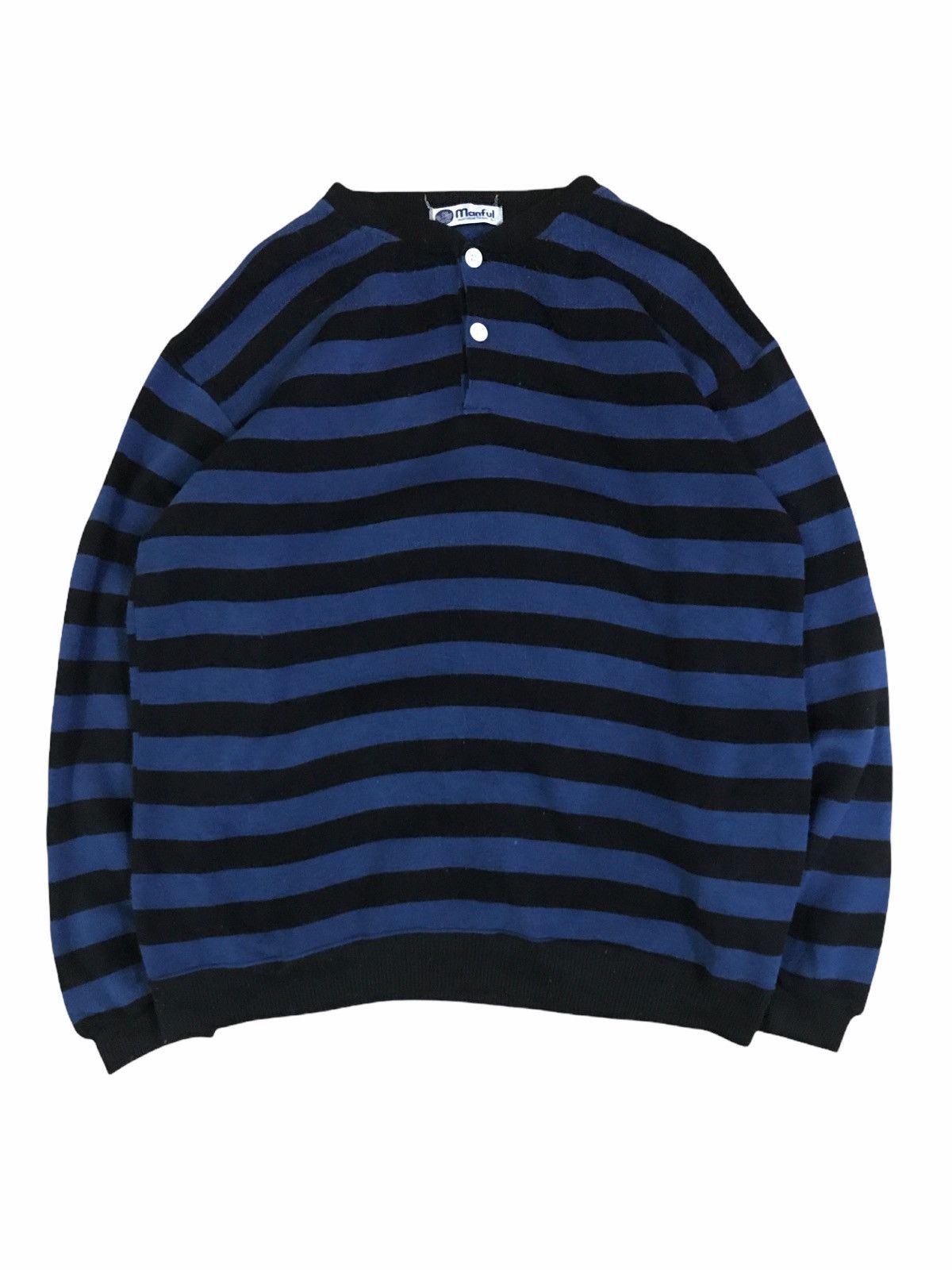 Japanese Brand × Seditionaries Japanese Brand Manful Stripes Seditionaries Style Sweater Size US M / EU 48-50 / 2 - 1 Thumbnail
