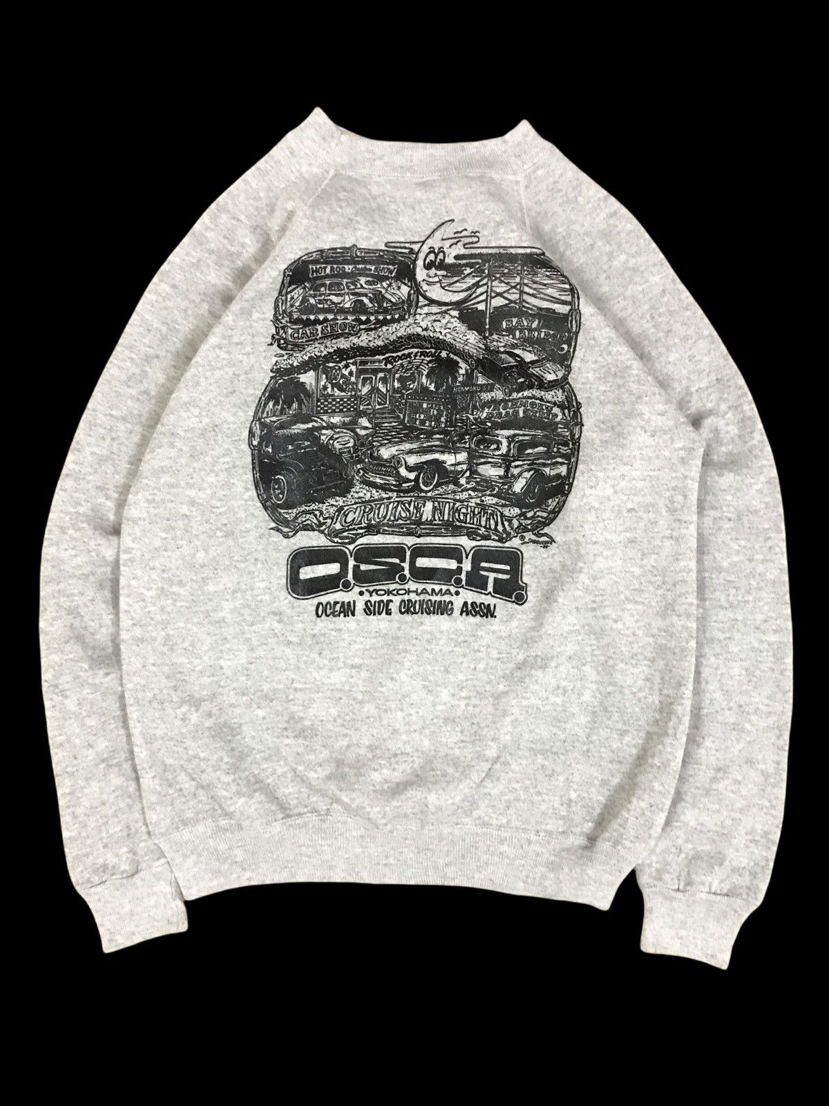 Vintage Vintage 90s Mooneyes Ocean Side Cruising Assn HotRod Size US M / EU 48-50 / 2 - 1 Thumbnail