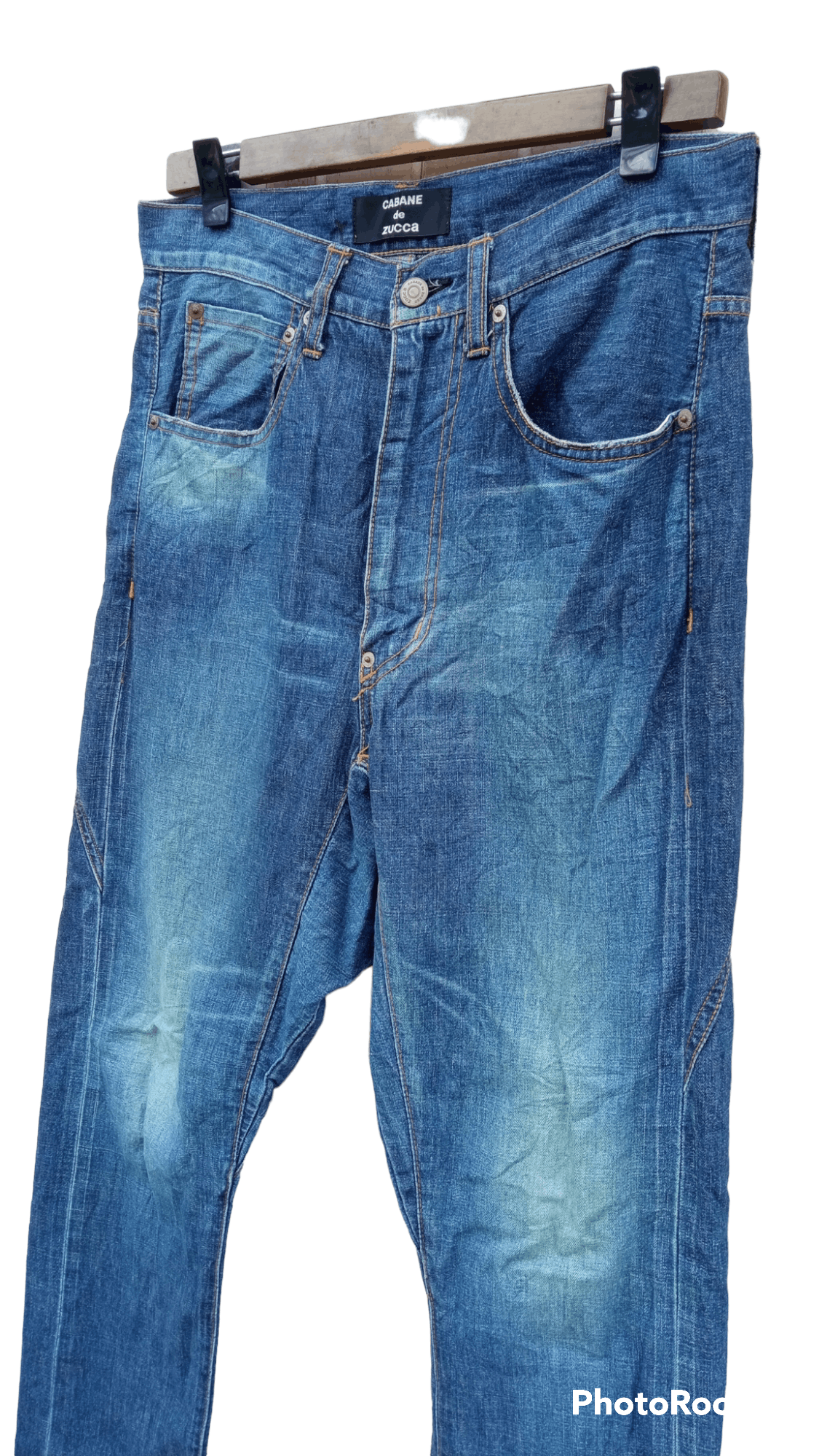 CABANE de ZUCCa × Issey Miyake 🔥🔥Cabane de Zucca Issey Miyaki Selvedge Jeans Denim Size US 32 / EU 48 - 9 Thumbnail