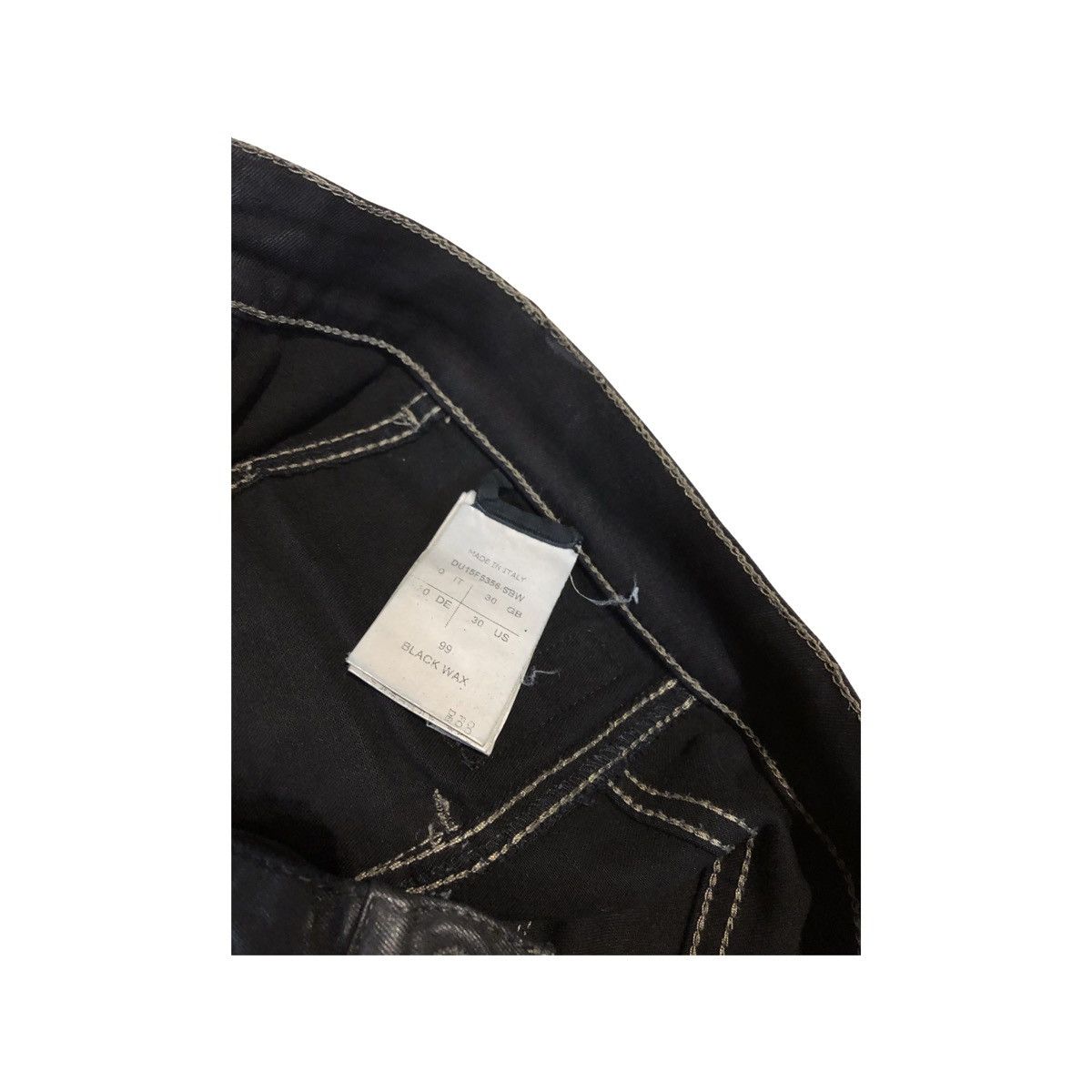 Rick Owens RICK OWENS 15 BLACK WAX MEMPHIS Size US 30 / EU 46 - 10 Thumbnail