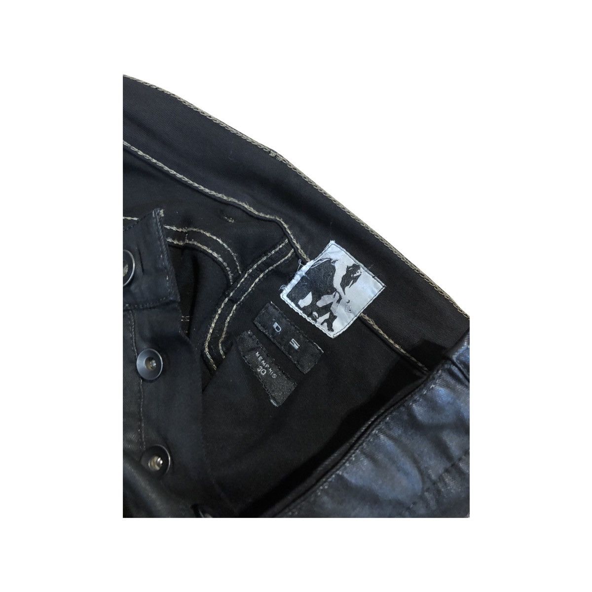 Rick Owens RICK OWENS 15 BLACK WAX MEMPHIS Size US 30 / EU 46 - 9 Thumbnail