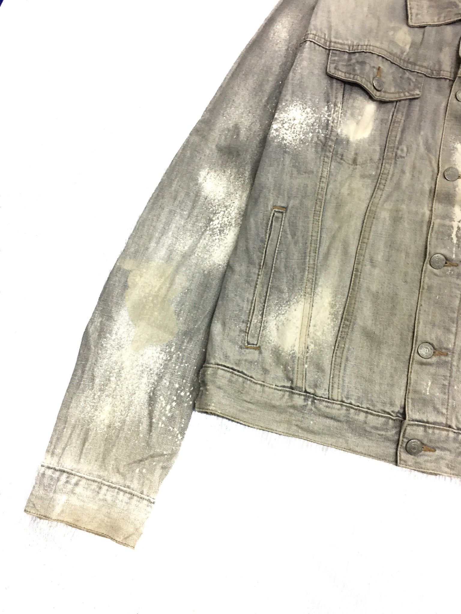 Polo Ralph Lauren Vintage Polo Ralph Lauren Denim Jacket Very Cool Design Size US L / EU 52-54 / 3 - 4 Thumbnail