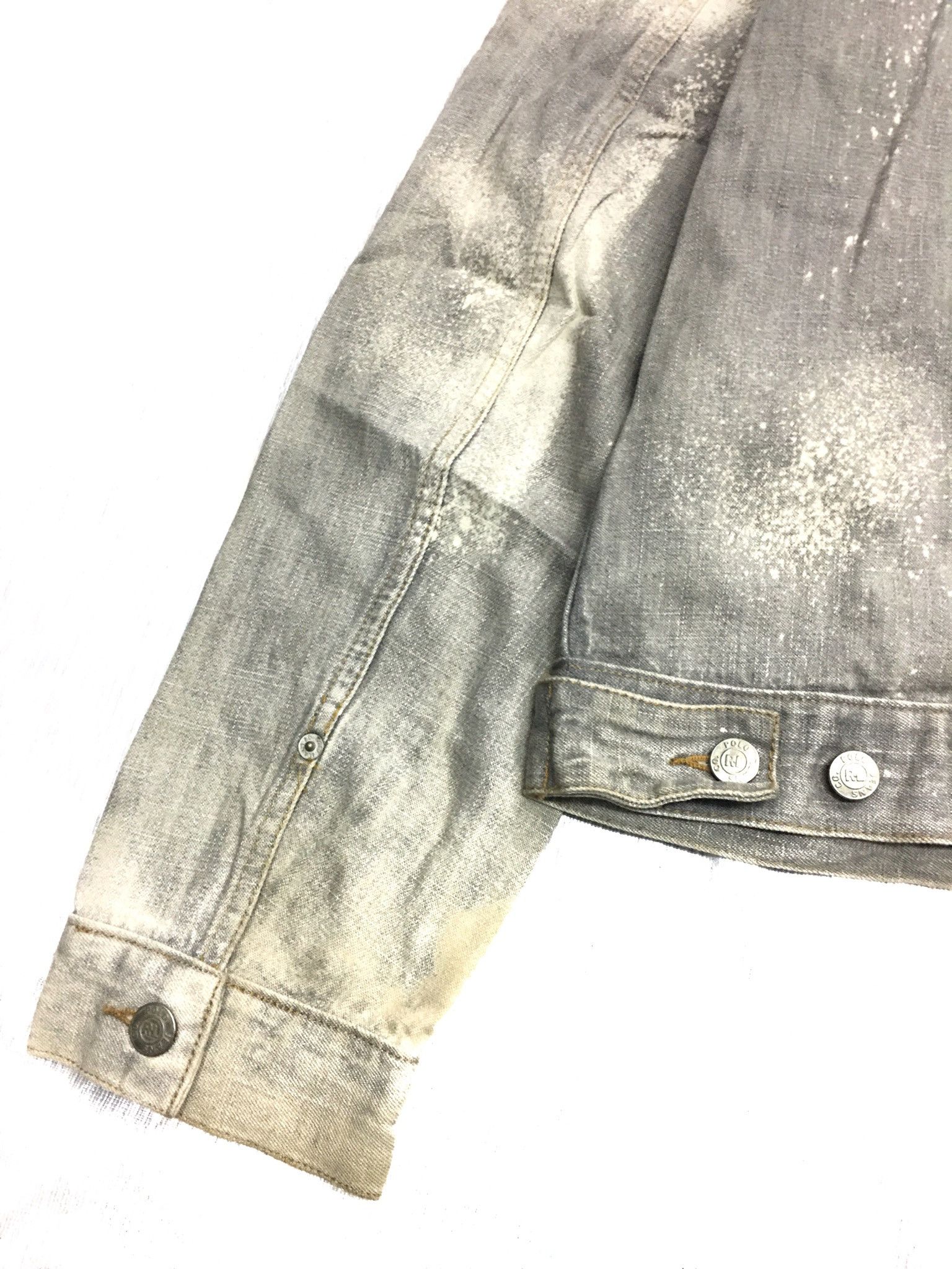 Polo Ralph Lauren Vintage Polo Ralph Lauren Denim Jacket Very Cool Design Size US L / EU 52-54 / 3 - 8 Thumbnail