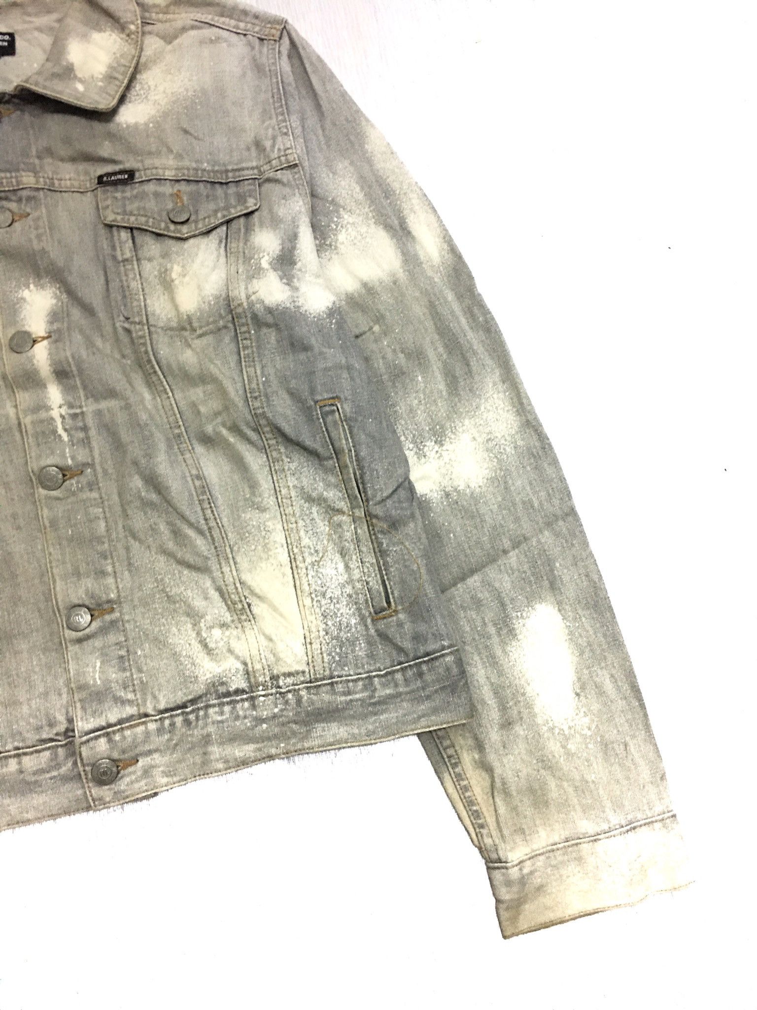 Polo Ralph Lauren Vintage Polo Ralph Lauren Denim Jacket Very Cool Design Size US L / EU 52-54 / 3 - 5 Thumbnail