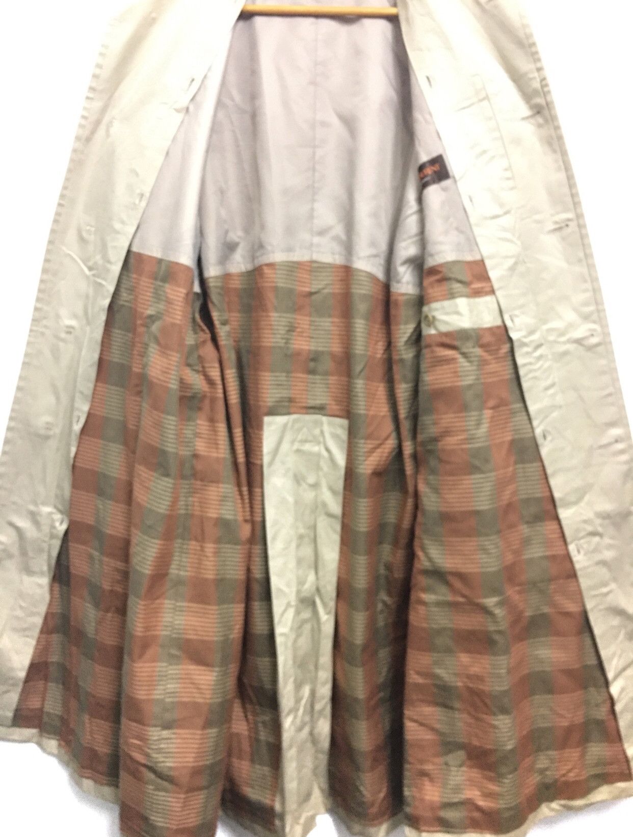Yves Saint Laurent Yves Saint Laurent Plaid Inside Nice Design Long Coat Size US S / EU 44-46 / 1 - 9 Thumbnail