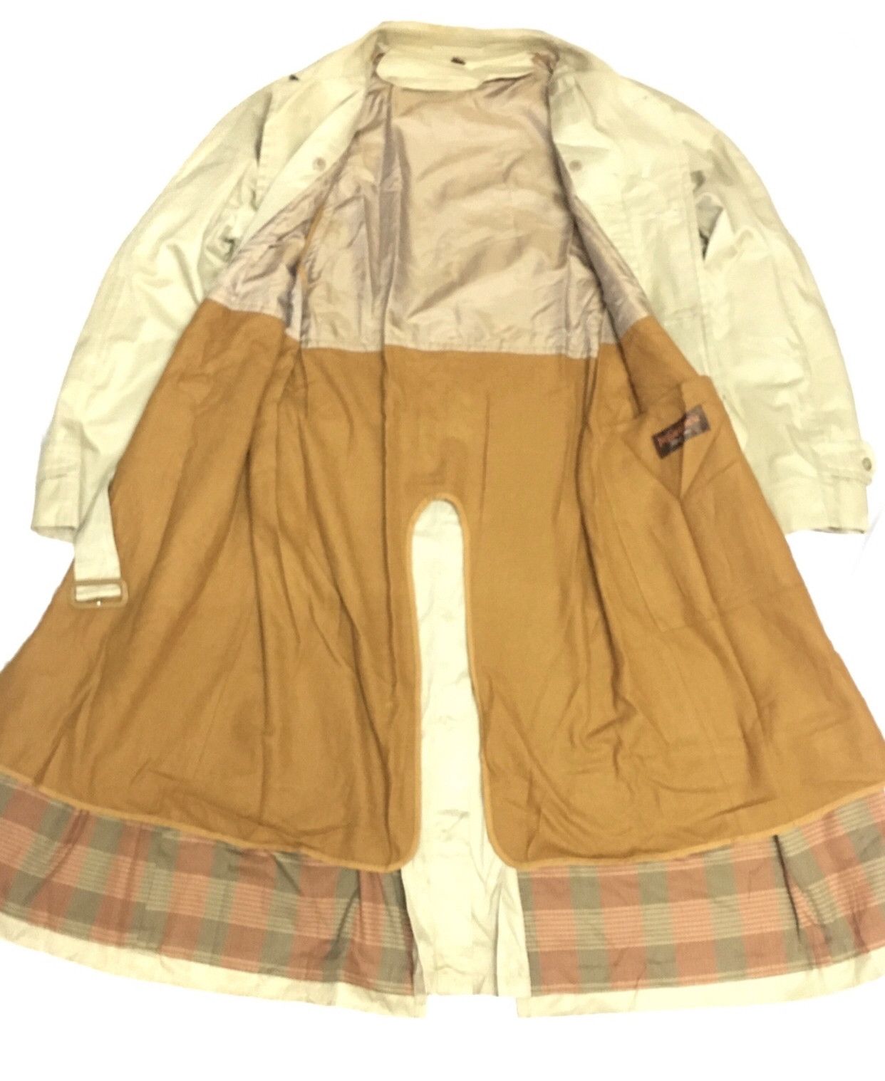 Yves Saint Laurent Yves Saint Laurent Plaid Inside Nice Design Long Coat Size US S / EU 44-46 / 1 - 8 Thumbnail