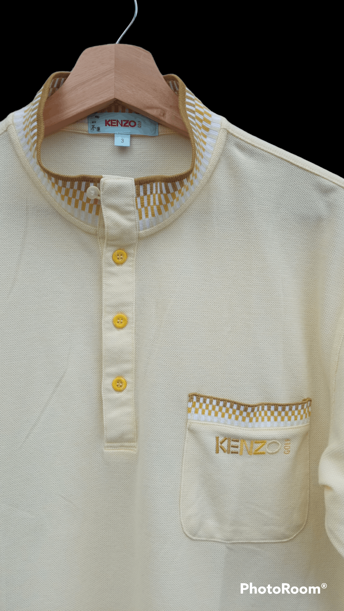 Japanese Brand × Kenzo × Vintage 🔥🔥Vintage Kenzo Golf Spellout Polo T-Shirt Size US M / EU 48-50 / 2 - 20 Thumbnail