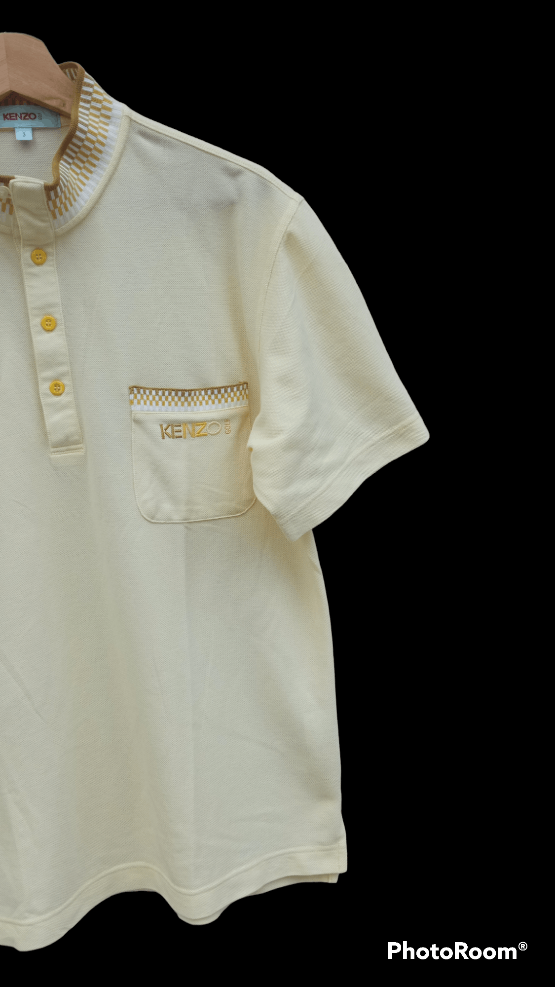 Japanese Brand × Kenzo × Vintage 🔥🔥Vintage Kenzo Golf Spellout Polo T-Shirt Size US M / EU 48-50 / 2 - 13 Thumbnail
