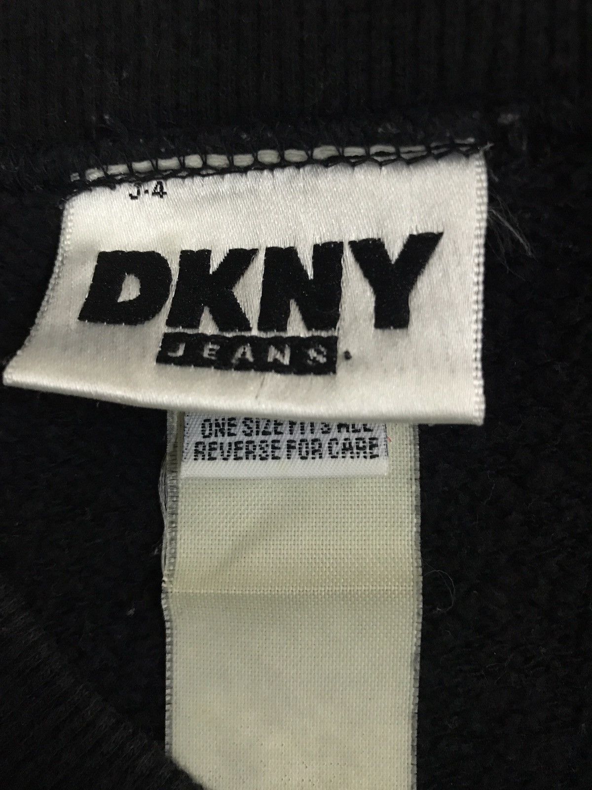 DKNY Vintage DKNY Jeans Gear Black Sweatshirt Big Logo Size US L / EU 52-54 / 3 - 4 Thumbnail