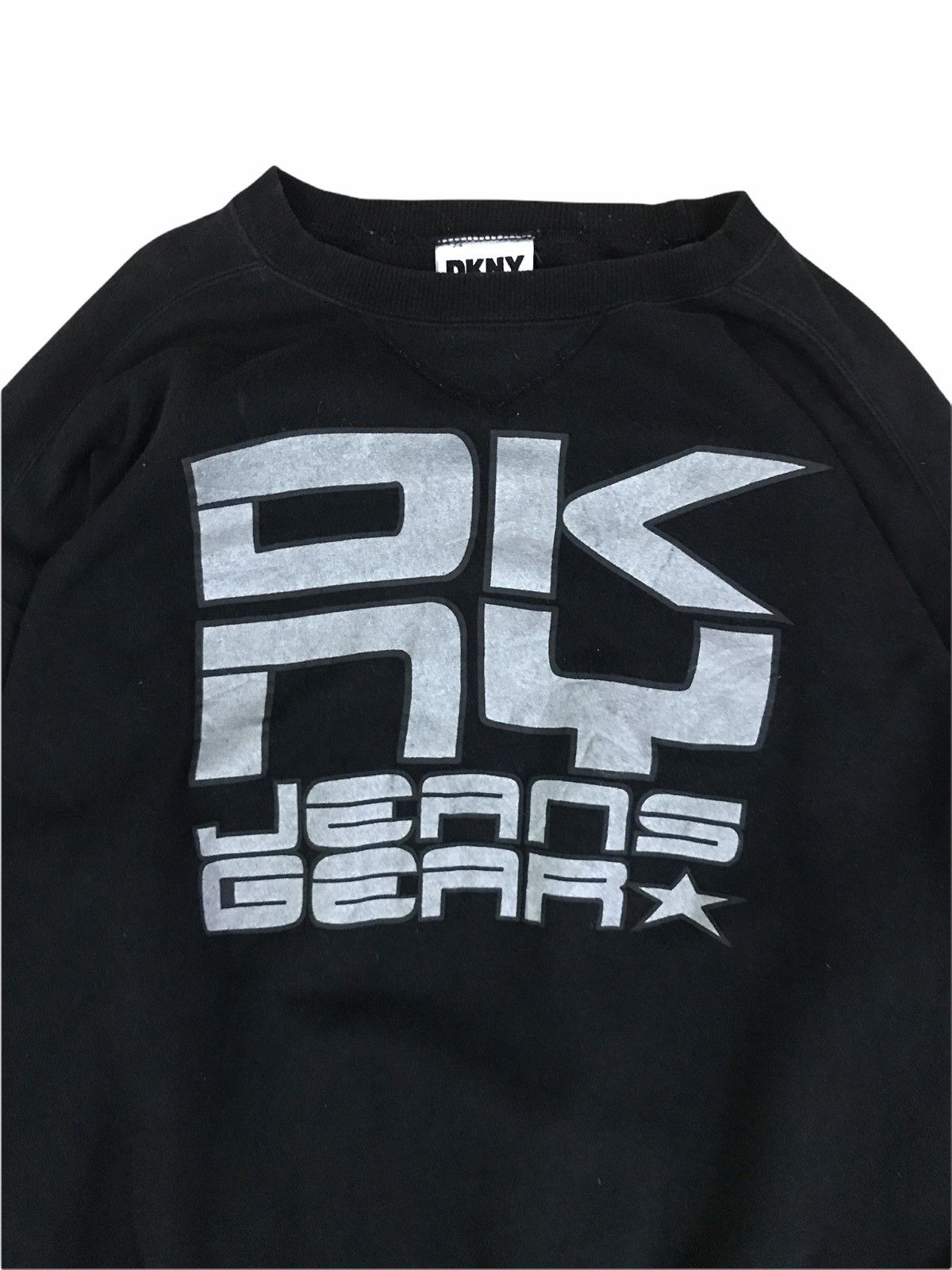 DKNY Vintage DKNY Jeans Gear Black Sweatshirt Big Logo Size US L / EU 52-54 / 3 - 3 Thumbnail