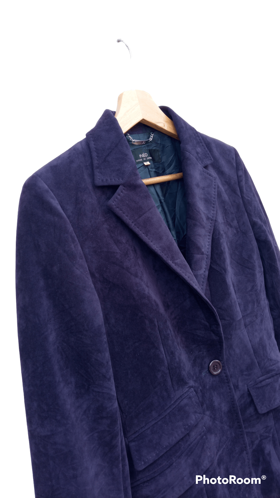 Japanese Brand × Vintage × Yohji Yamamoto 🔥🔥Ined Homme Yohji Yamamoto Velvet Blazer Coat Jacket Size S / US 4 / IT 40 - 6 Thumbnail