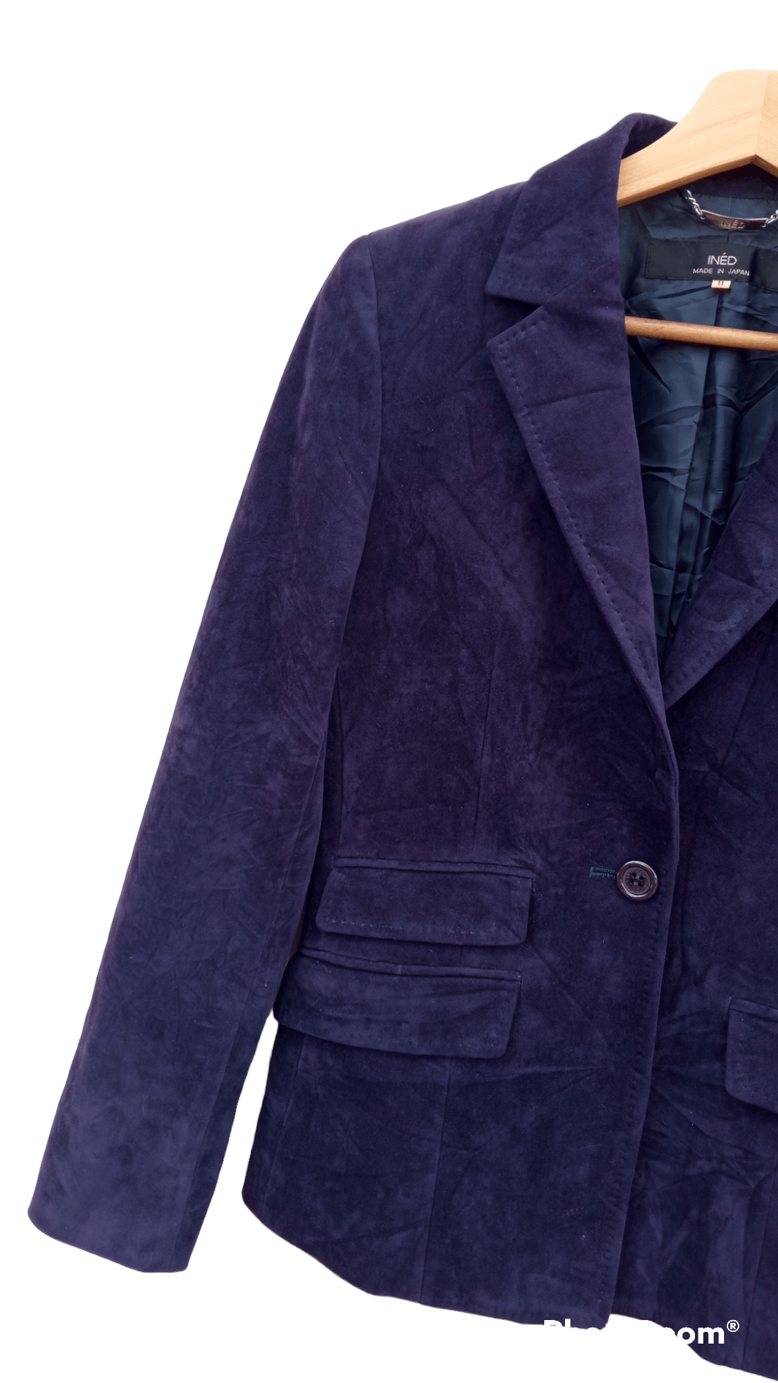 Japanese Brand × Vintage × Yohji Yamamoto 🔥🔥Ined Homme Yohji Yamamoto Velvet Blazer Coat Jacket Size S / US 4 / IT 40 - 8 Thumbnail