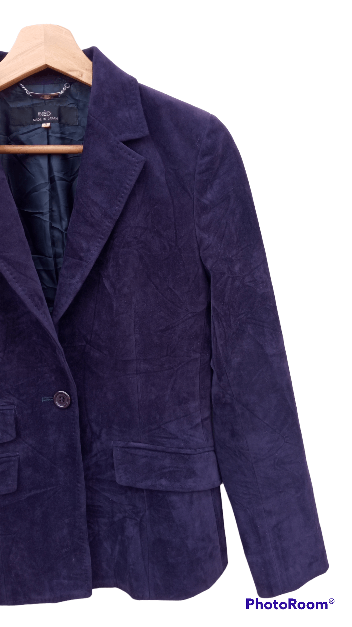 Japanese Brand × Vintage × Yohji Yamamoto 🔥🔥Ined Homme Yohji Yamamoto Velvet Blazer Coat Jacket Size S / US 4 / IT 40 - 5 Thumbnail