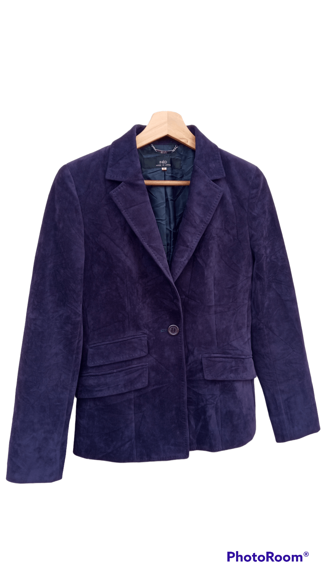 Japanese Brand × Vintage × Yohji Yamamoto 🔥🔥Ined Homme Yohji Yamamoto Velvet Blazer Coat Jacket Size S / US 4 / IT 40 - 2 Thumbnail