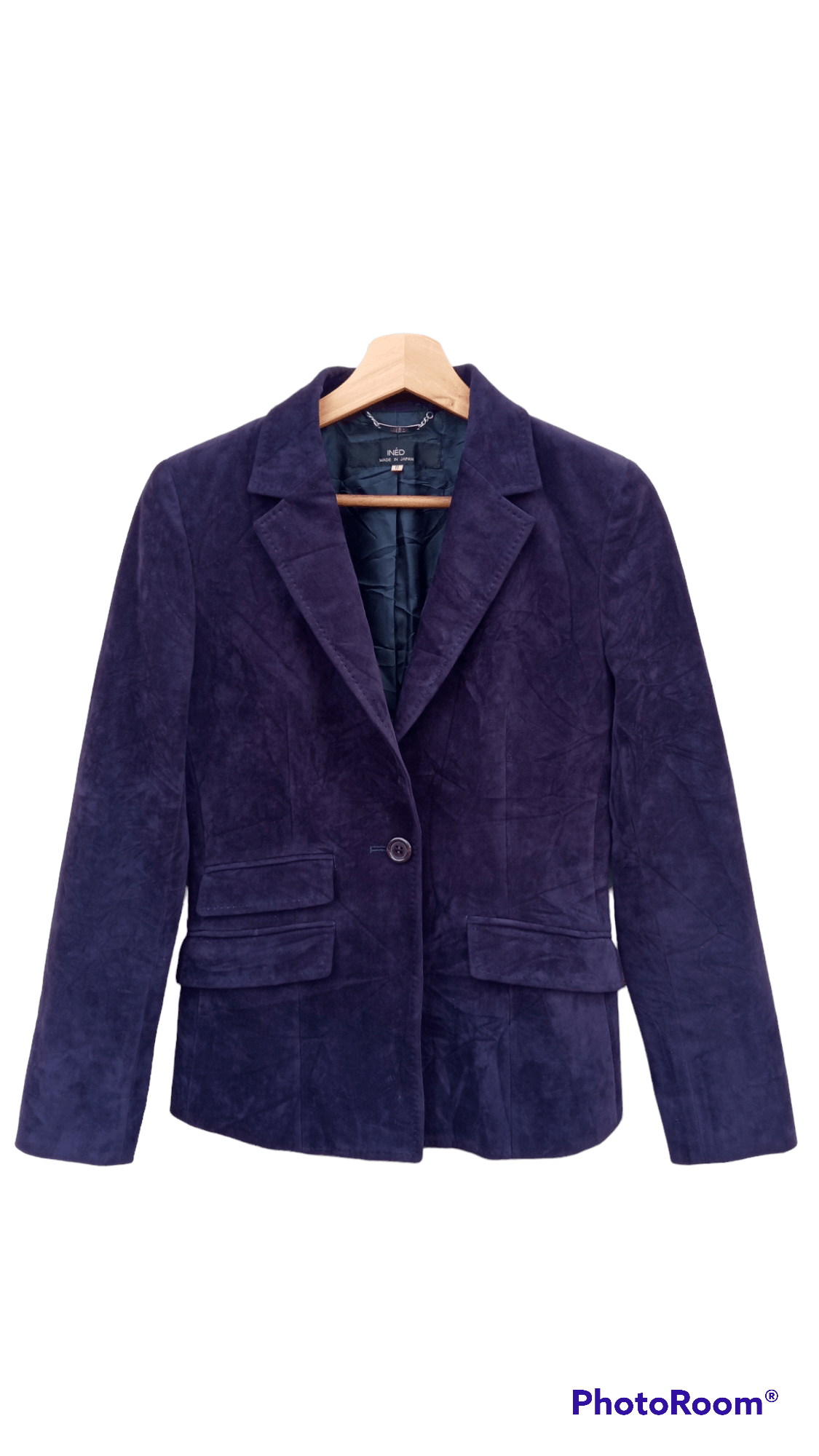 Japanese Brand × Vintage × Yohji Yamamoto 🔥🔥Ined Homme Yohji Yamamoto Velvet Blazer Coat Jacket Size S / US 4 / IT 40 - 1 Thumbnail