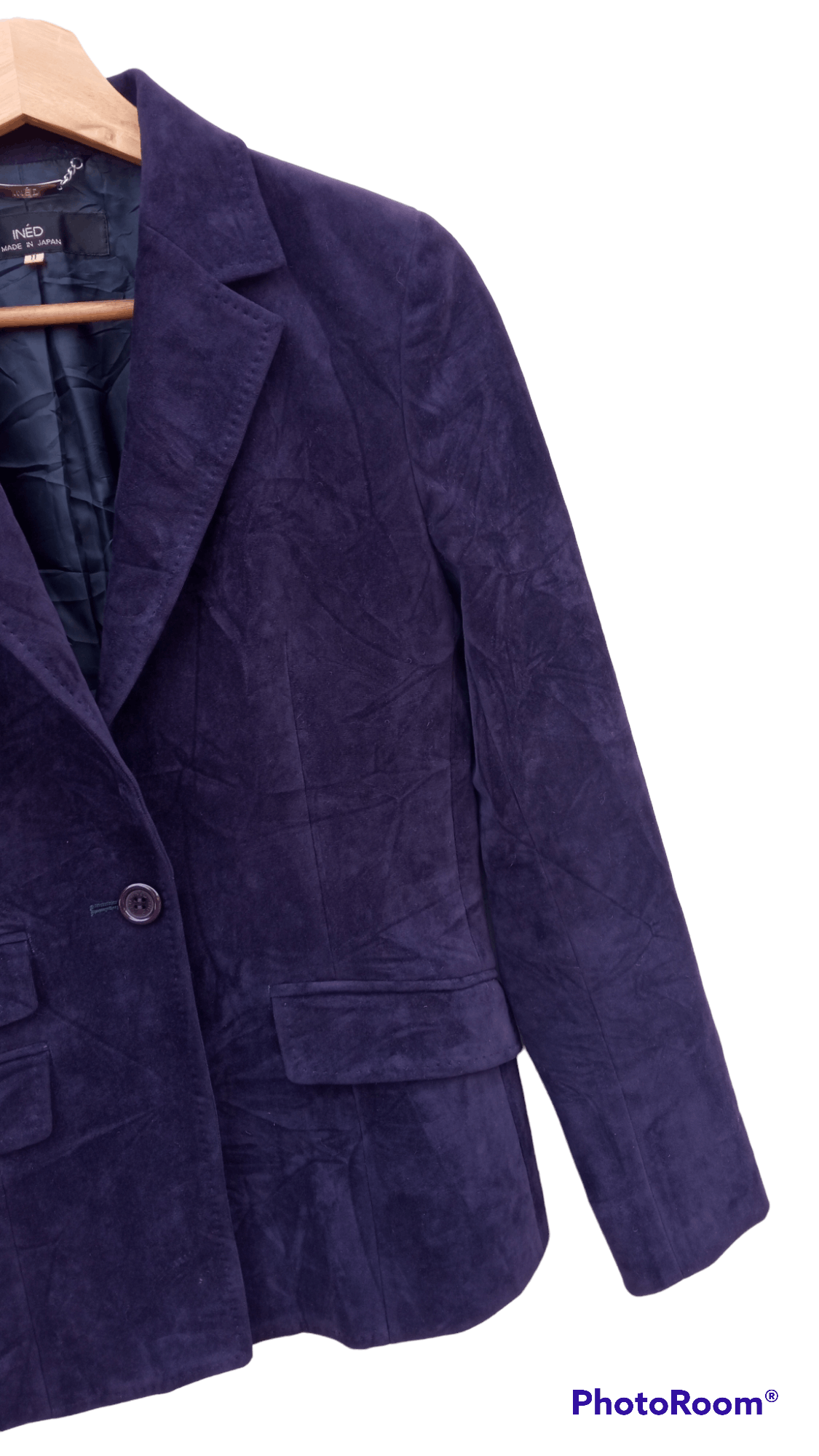 Japanese Brand × Vintage × Yohji Yamamoto 🔥🔥Ined Homme Yohji Yamamoto Velvet Blazer Coat Jacket Size S / US 4 / IT 40 - 12 Thumbnail