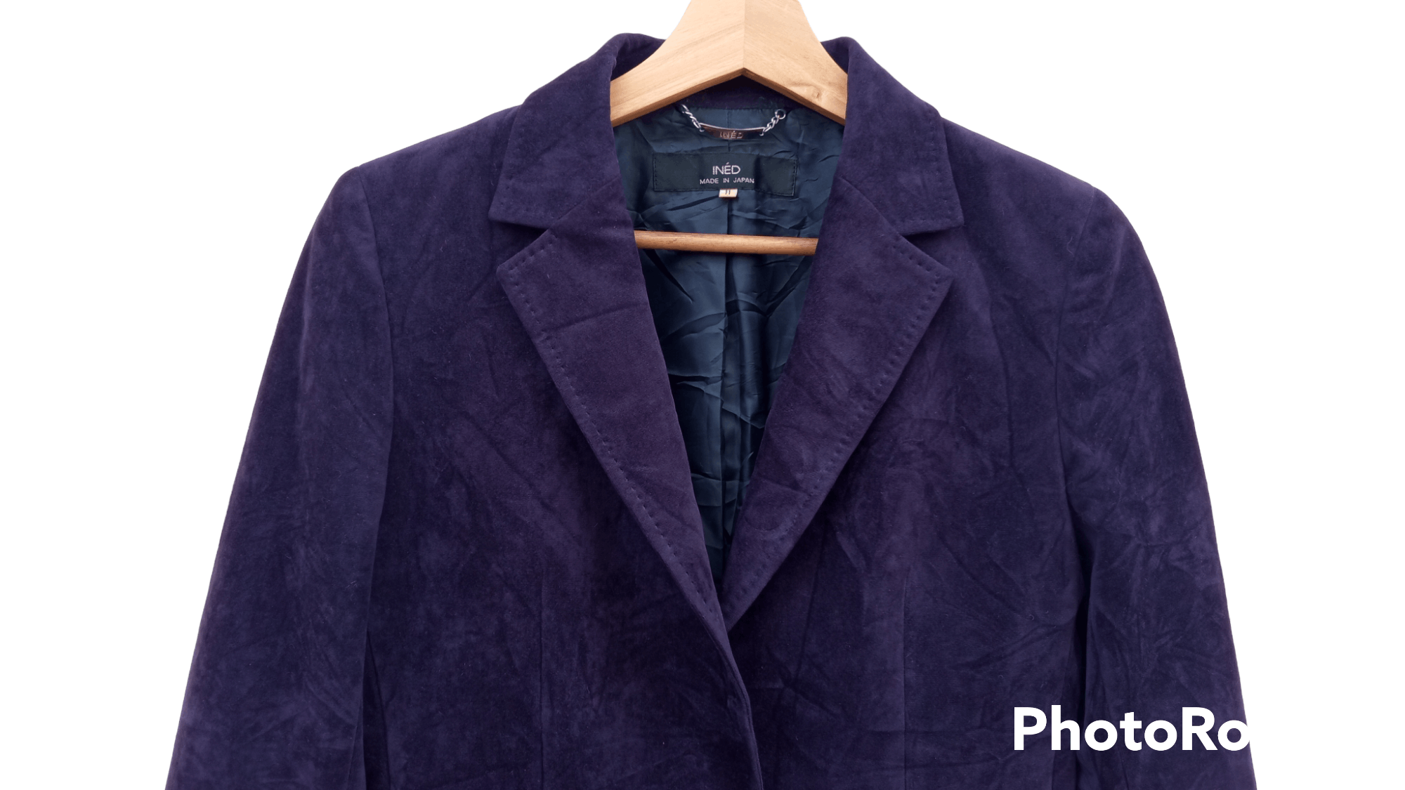 Japanese Brand × Vintage × Yohji Yamamoto 🔥🔥Ined Homme Yohji Yamamoto Velvet Blazer Coat Jacket Size S / US 4 / IT 40 - 13 Thumbnail