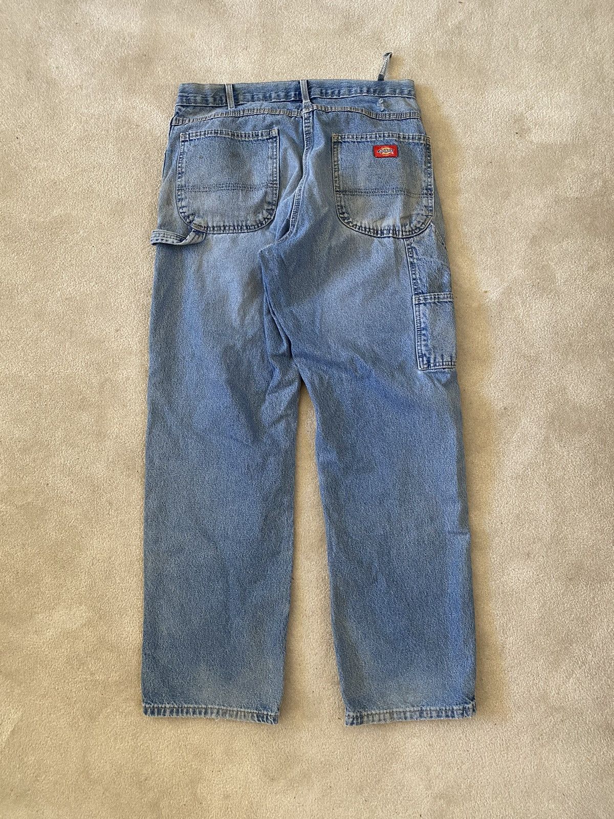 Dickies × Vintage Vintage Dickies Distressed Denim Carpenter Jeans Size US 34 / EU 50 - 1 Thumbnail