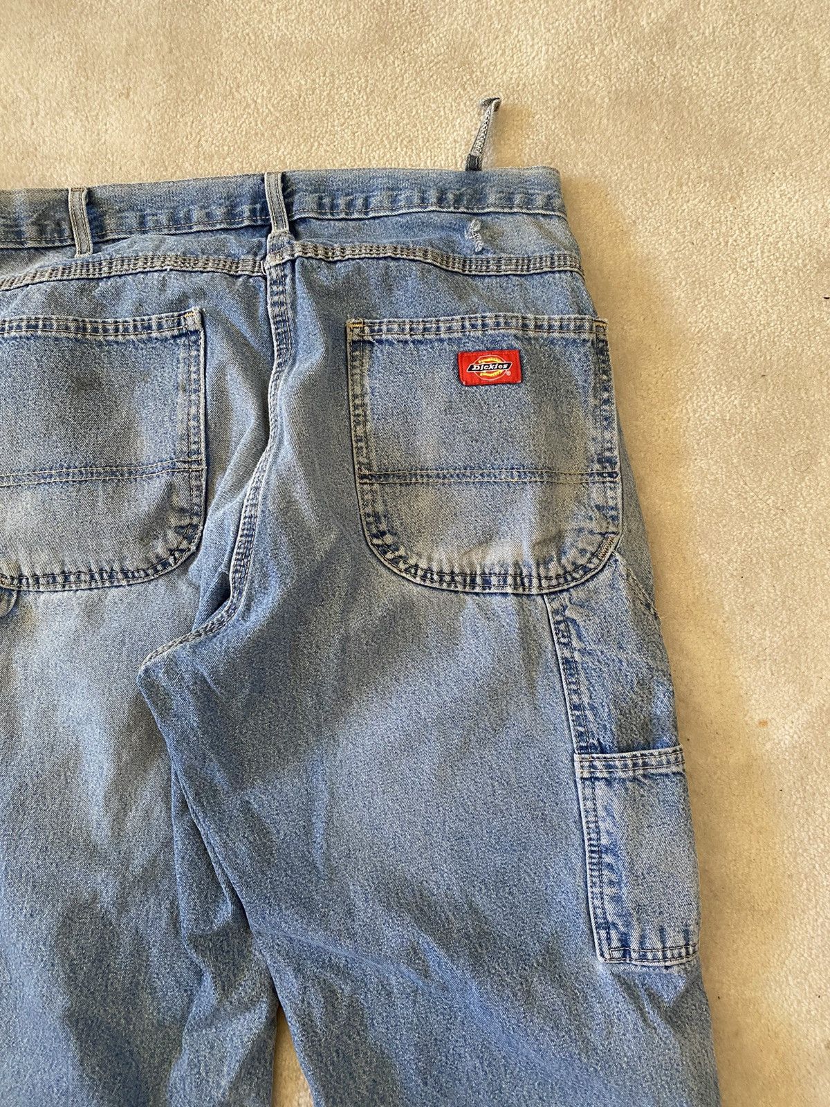 Dickies × Vintage Vintage Dickies Distressed Denim Carpenter Jeans Size US 34 / EU 50 - 6 Thumbnail