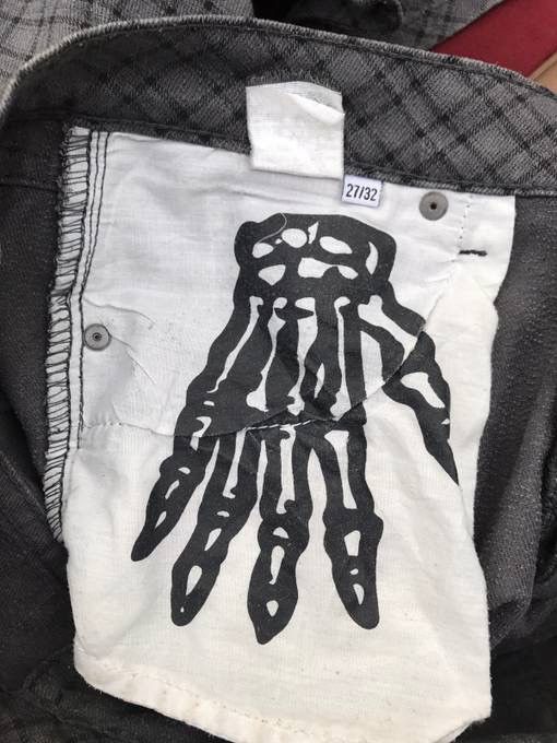 Cheap Monday Cheap Monday Checked Skinny Pants Grunge Kurt Cobain Style Size US 31 - 10 Thumbnail