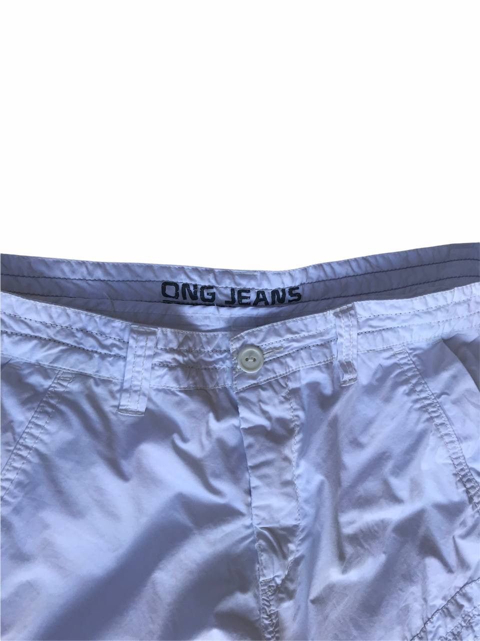 Other Ong Jeans White Colour Multipocket Cargo Pants (Light Pants) Size US 30 / EU 46 - 3 Thumbnail