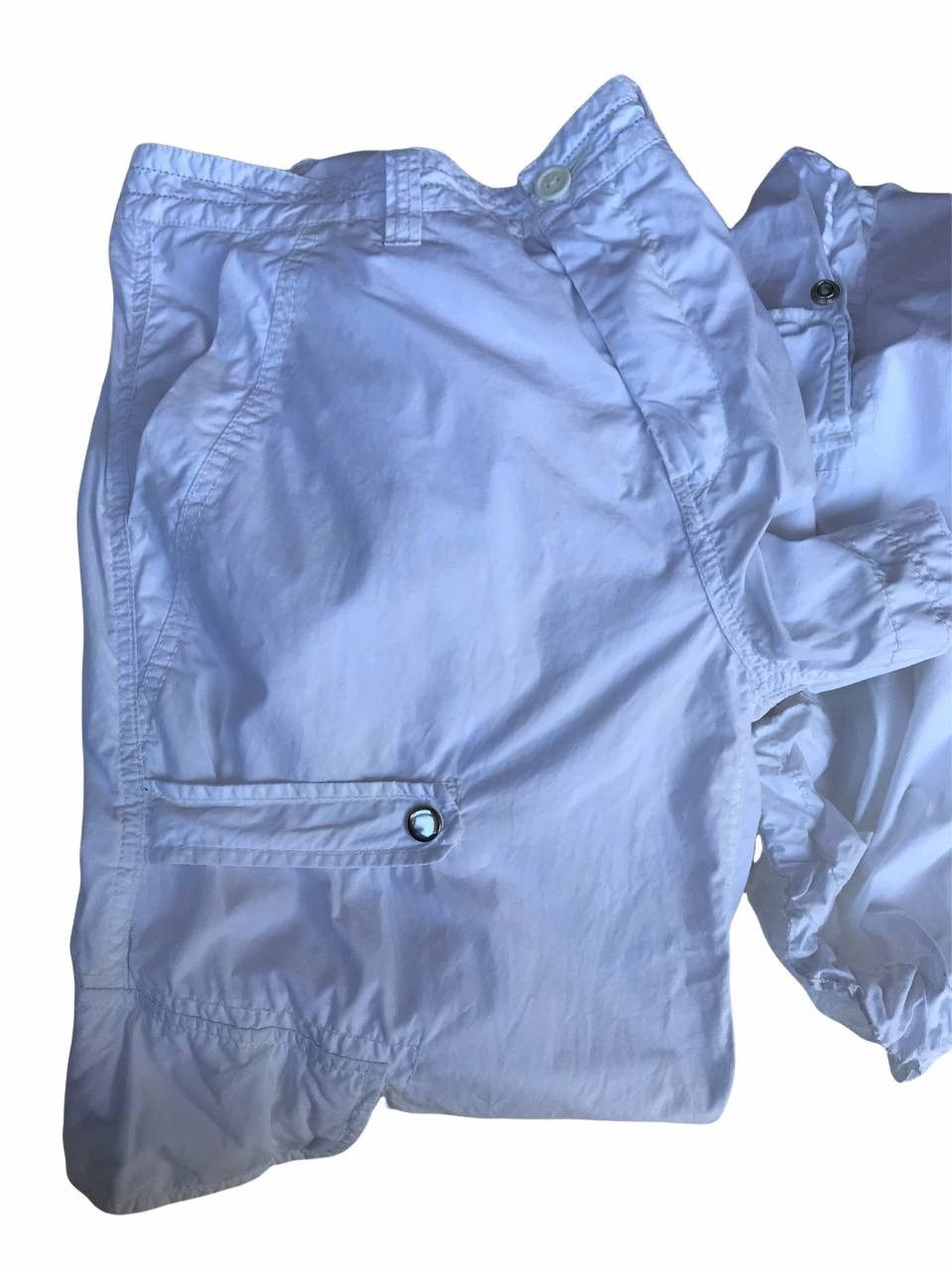 Other Ong Jeans White Colour Multipocket Cargo Pants (Light Pants) Size US 30 / EU 46 - 5 Thumbnail