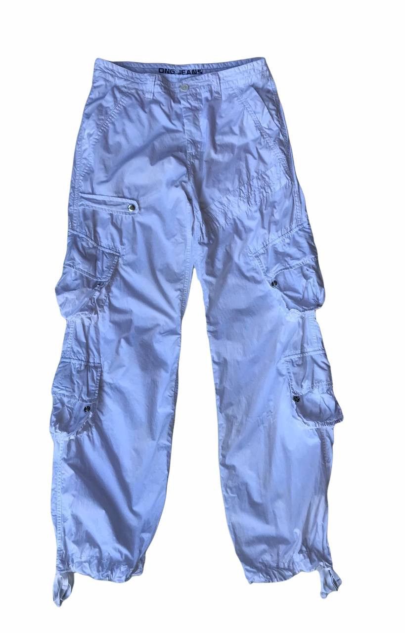 Other Ong Jeans White Colour Multipocket Cargo Pants (Light Pants) Size US 30 / EU 46 - 1 Thumbnail