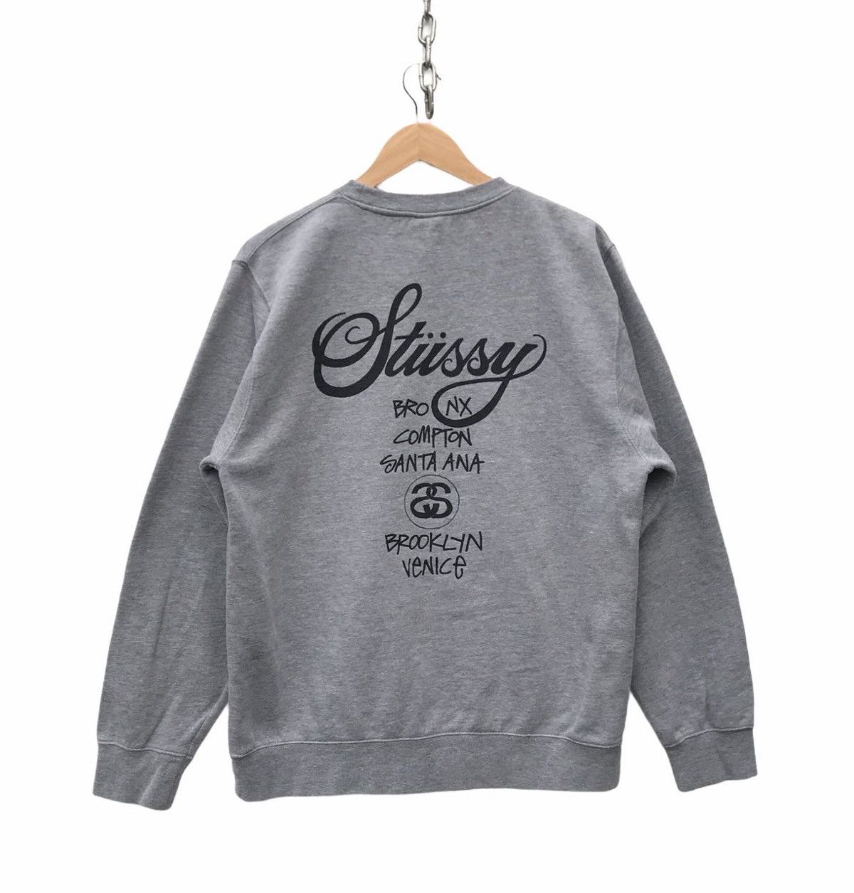 Stussy Stussy Spellout Sweatshirt Stussy Streetwear Big Logo Sweate Size US M / EU 48-50 / 2 - 2 Thumbnail