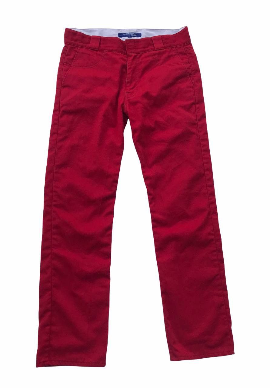 Comme des Garcons Cdg Collab Dickies Red Casual Pants Size US 30 / EU 46 - 1 Thumbnail