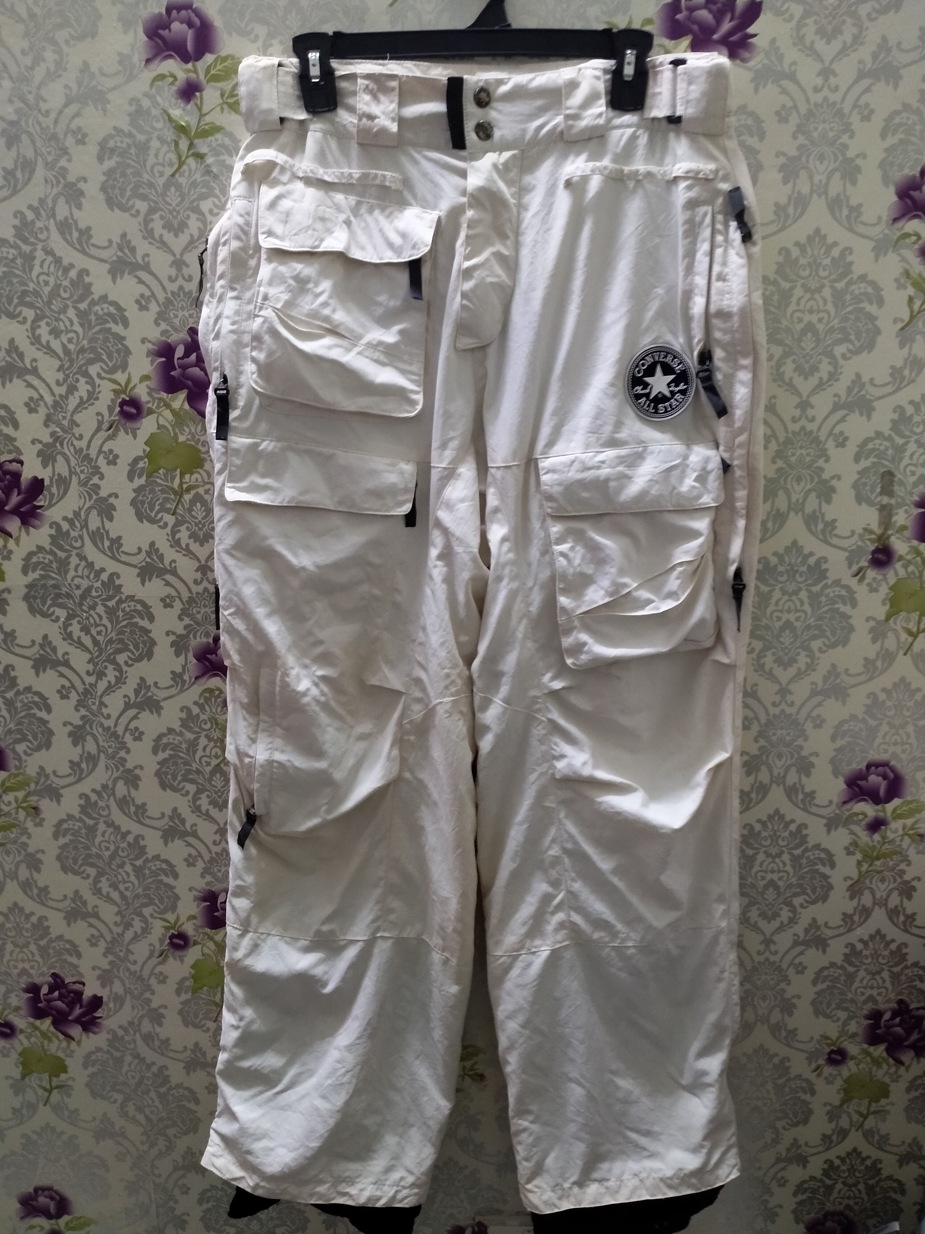 Converse cargo ski pants multi pocket zip