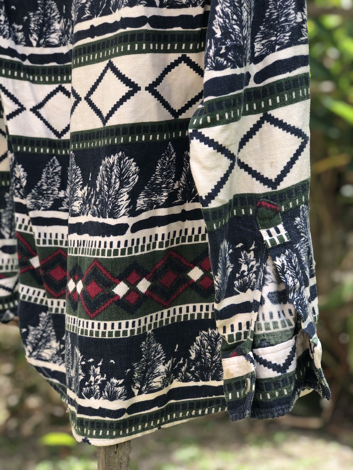 Flannel Vintage Flannel Native Navajo Art Motive Fullprint Shirt Size US XL / EU 56 / 4 - 6 Thumbnail