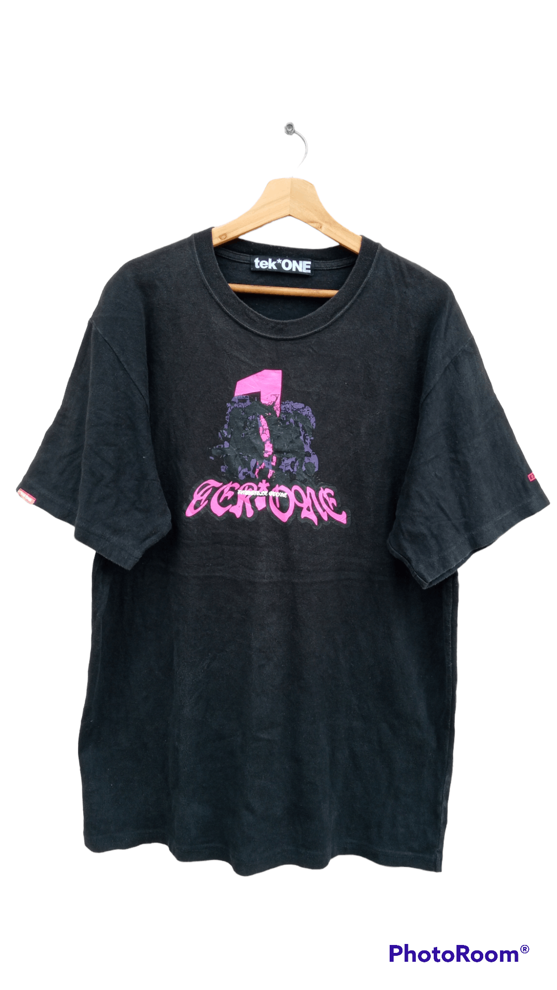 Japanese Brand × Vintage 🔥🔥Japanese Brand Tek*One Visualvandalizm T-Shirt Size US XL / EU 56 / 4 - 1 Thumbnail
