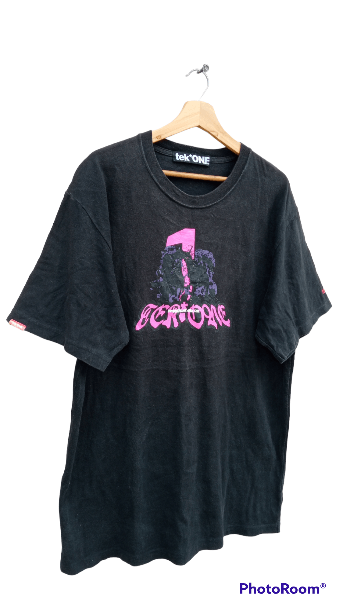 Japanese Brand × Vintage 🔥🔥Japanese Brand Tek*One Visualvandalizm T-Shirt Size US XL / EU 56 / 4 - 2 Thumbnail