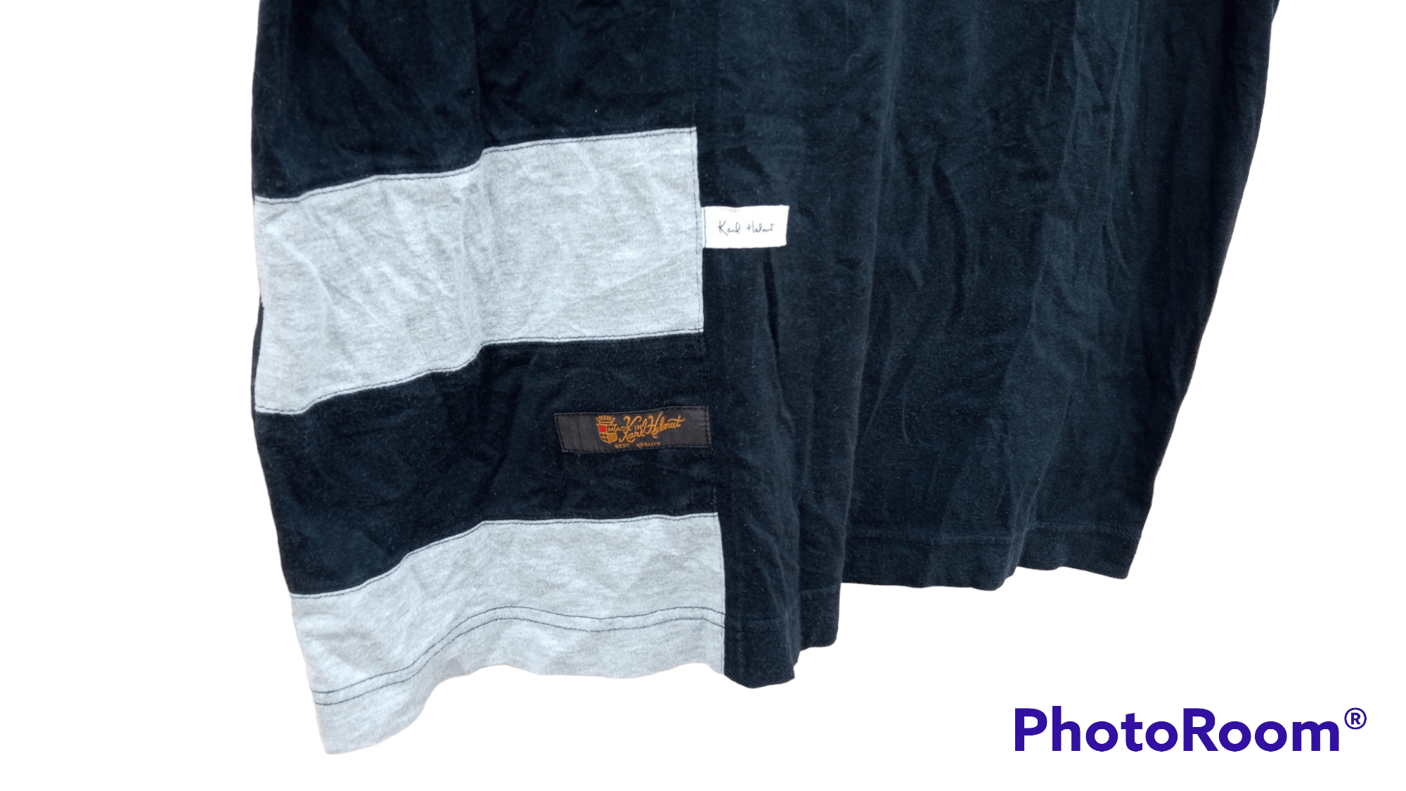 Japanese Brand × Karl Helmut × Vintage 🔥🔥Vintage 90's Karl Helmut Patchwork T-Shirt Size US L / EU 52-54 / 3 - 24 Thumbnail
