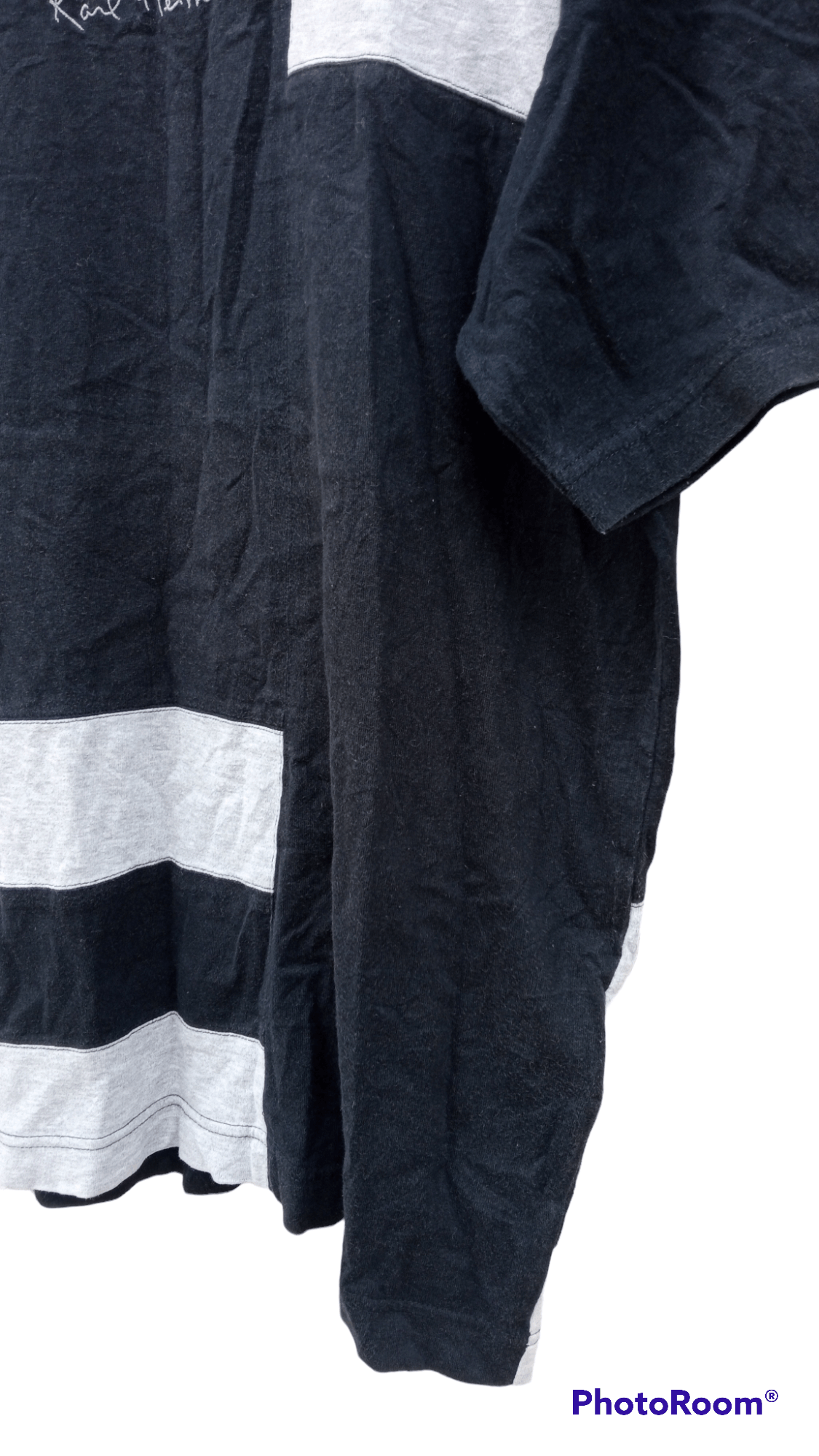 Japanese Brand × Karl Helmut × Vintage 🔥🔥Vintage 90's Karl Helmut Patchwork T-Shirt Size US L / EU 52-54 / 3 - 12 Thumbnail