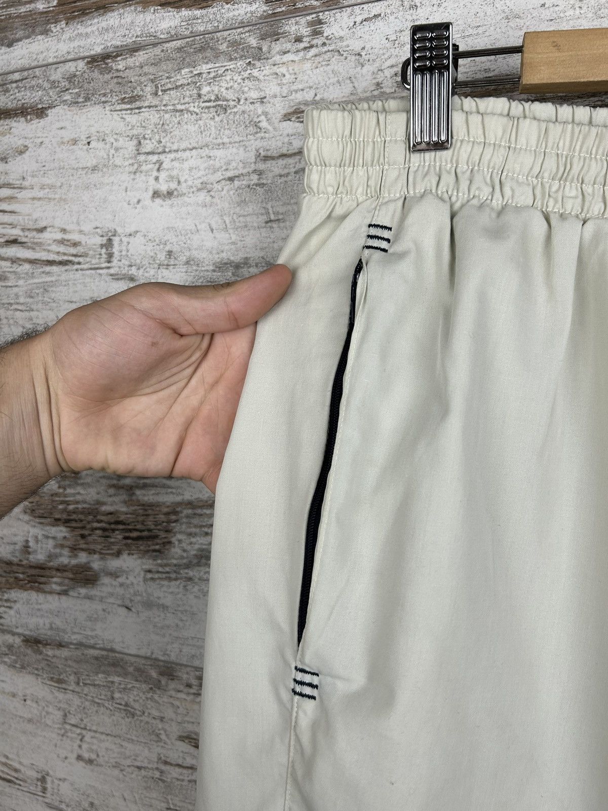 Adidas × Vintage Mens Vintage Adidas Stripes Sweatpants joggers drill pants Size US 32 / EU 48 - 7 Thumbnail