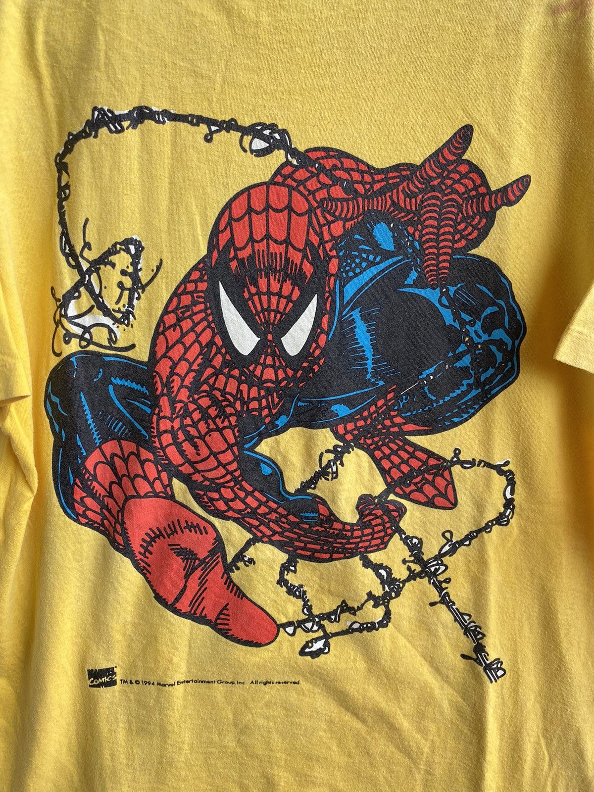 Marvel Comics × Vintage Vintage 90s Spiderman Marvel tee Size US L / EU 52-54 / 3 - 5 Thumbnail