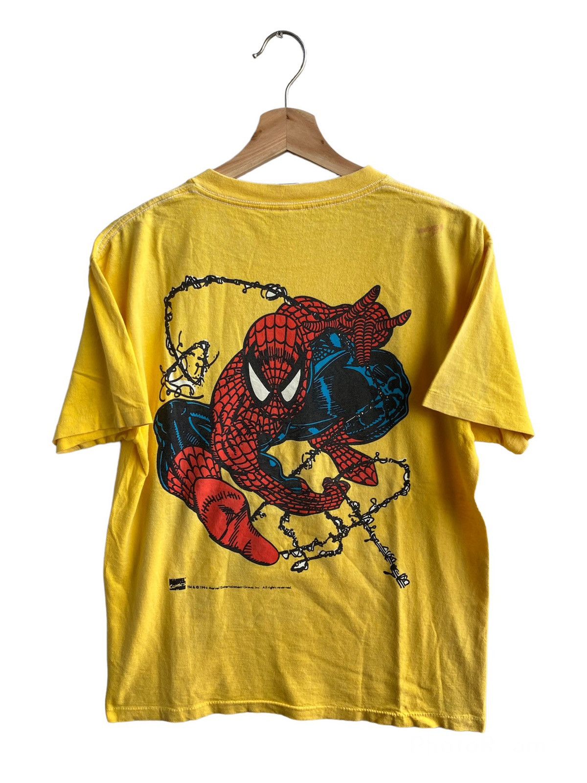 Marvel Comics × Vintage Vintage 90s Spiderman Marvel tee Size US L / EU 52-54 / 3 - 1 Thumbnail