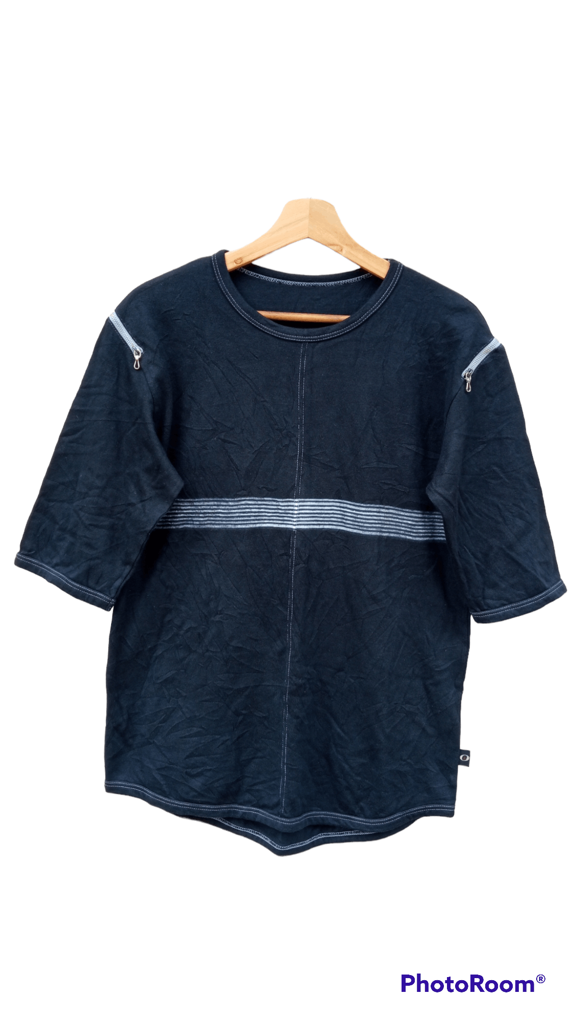 Japanese Brand × Vintage 🔥🔥Japanese Brand Punk Style Zipper Raglan T-Shirt Size US M / EU 48-50 / 2 - 1 Thumbnail