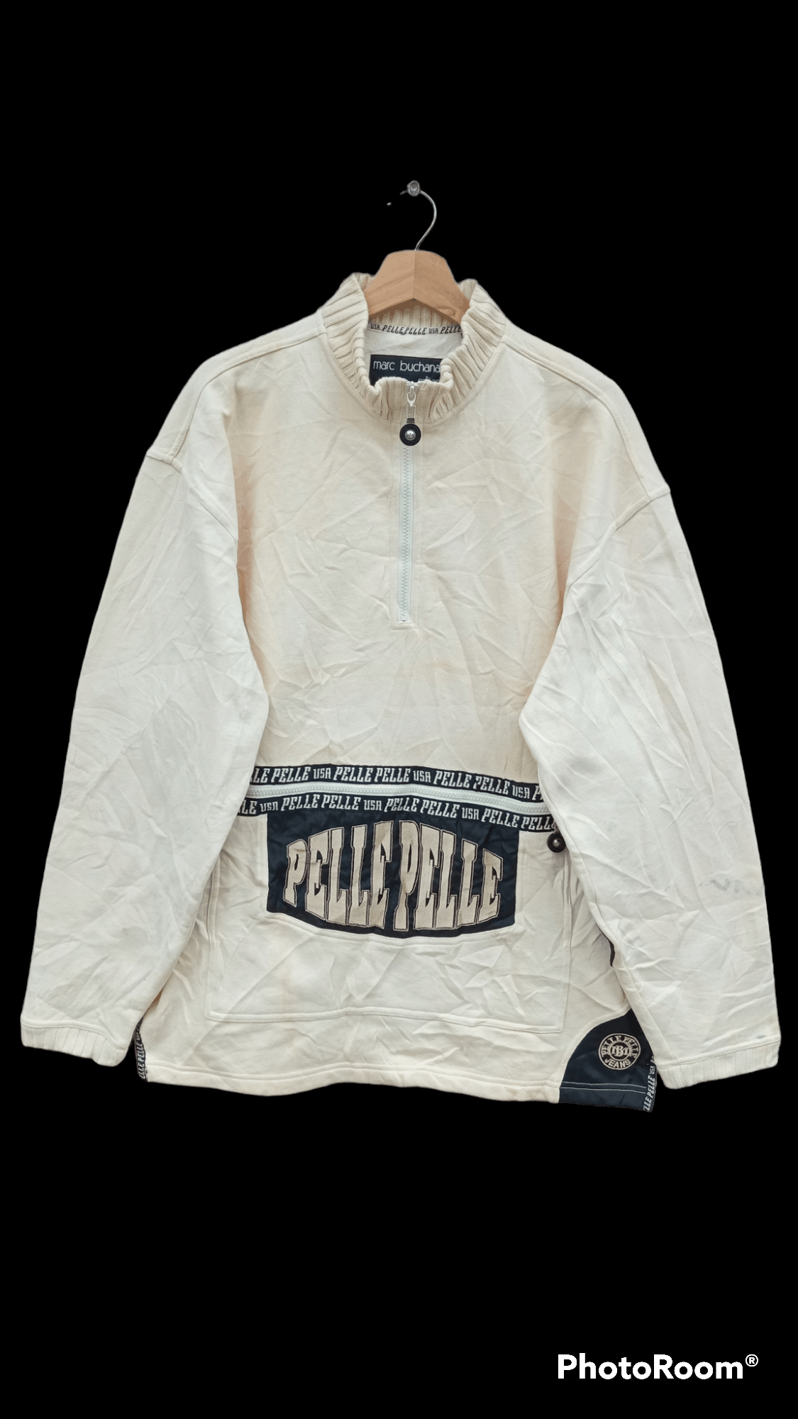 Marc Buchanan × Pelle Pelle × Vintage 🔥🔥Vtg Marc Buchanan Pelle Pelle Pullover Sweatshirt Size US XL / EU 56 / 4 - 1 Thumbnail