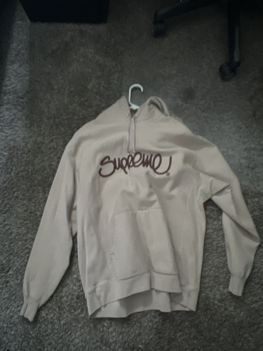 Supreme Supreme Raised Handstyle Hooded Sweatshirt XL | Grailed