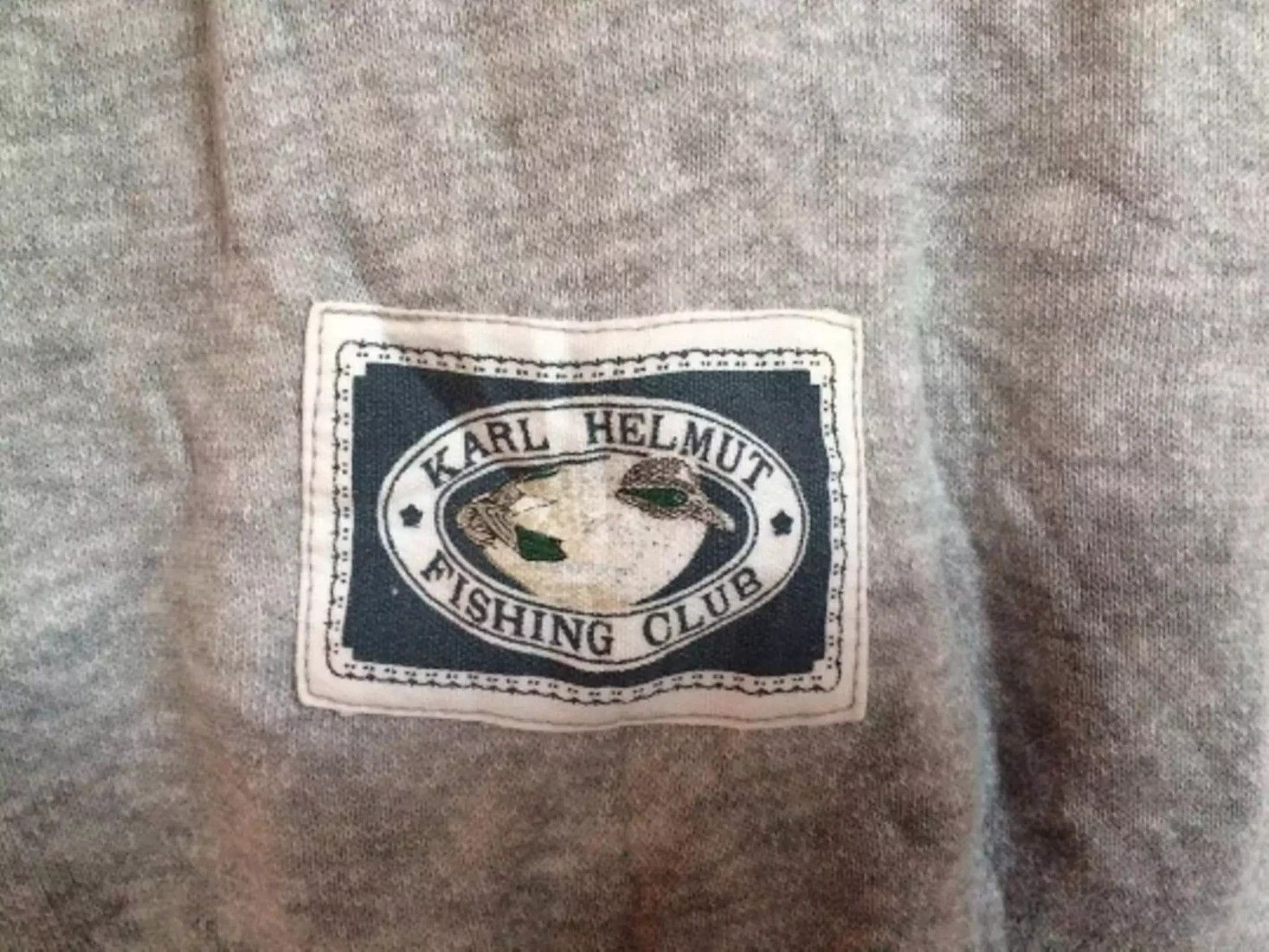 Karl Helmut 💥KARL HELMUT fishing club sweatshirt hip hop rap sweater Size US M / EU 48-50 / 2 - 4 Thumbnail