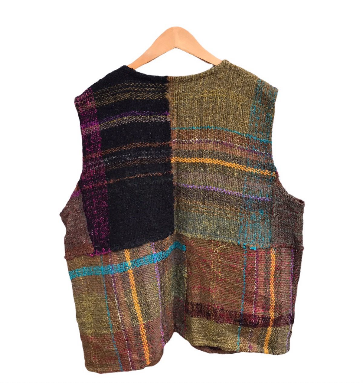Vintage 💥💥Rare Vintage patchwork wool vest jacket Size US M / EU 48-50 / 2 - 4 Thumbnail