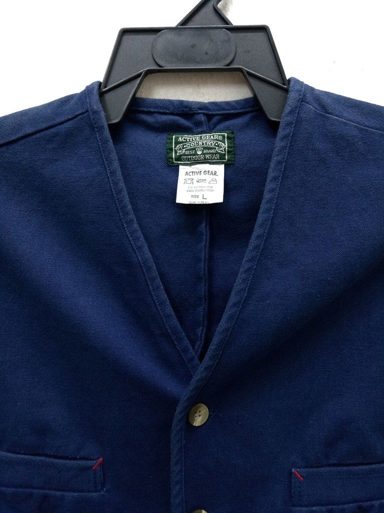 Indigo 🔥🔥🔥Japanese Brand Active Gear Country Outdoor Wear Vest Size US L / EU 52-54 / 3 - 8 Thumbnail