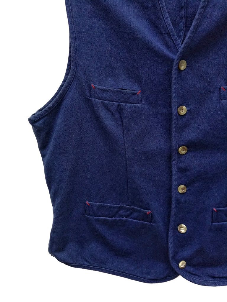 Indigo 🔥🔥🔥Japanese Brand Active Gear Country Outdoor Wear Vest Size US L / EU 52-54 / 3 - 10 Thumbnail