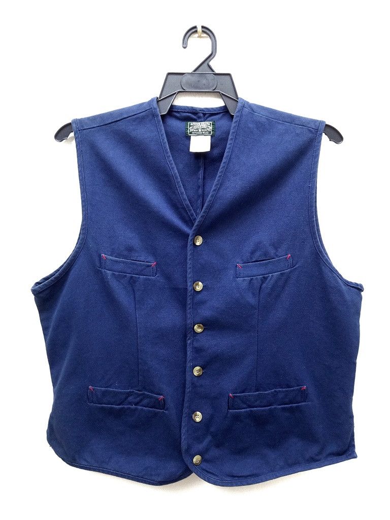 Indigo 🔥🔥🔥Japanese Brand Active Gear Country Outdoor Wear Vest Size US L / EU 52-54 / 3 - 7 Thumbnail
