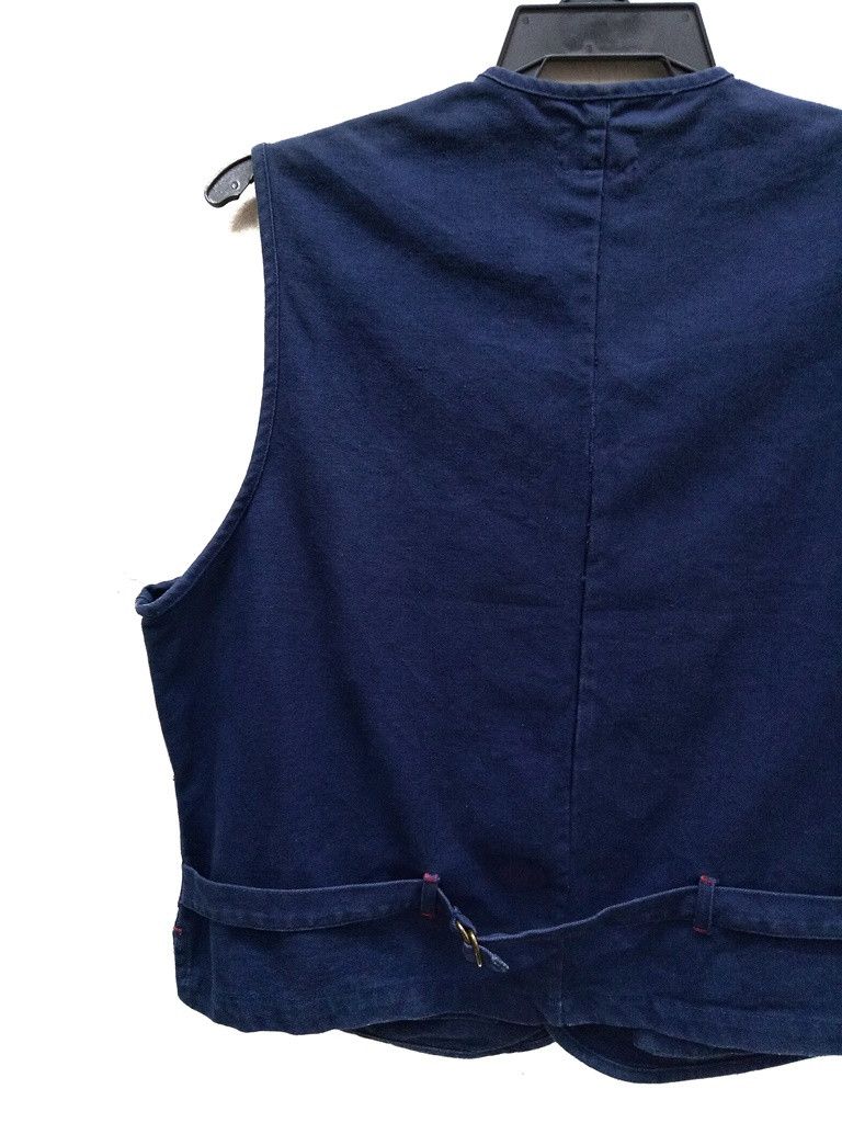 Indigo 🔥🔥🔥Japanese Brand Active Gear Country Outdoor Wear Vest Size US L / EU 52-54 / 3 - 4 Thumbnail