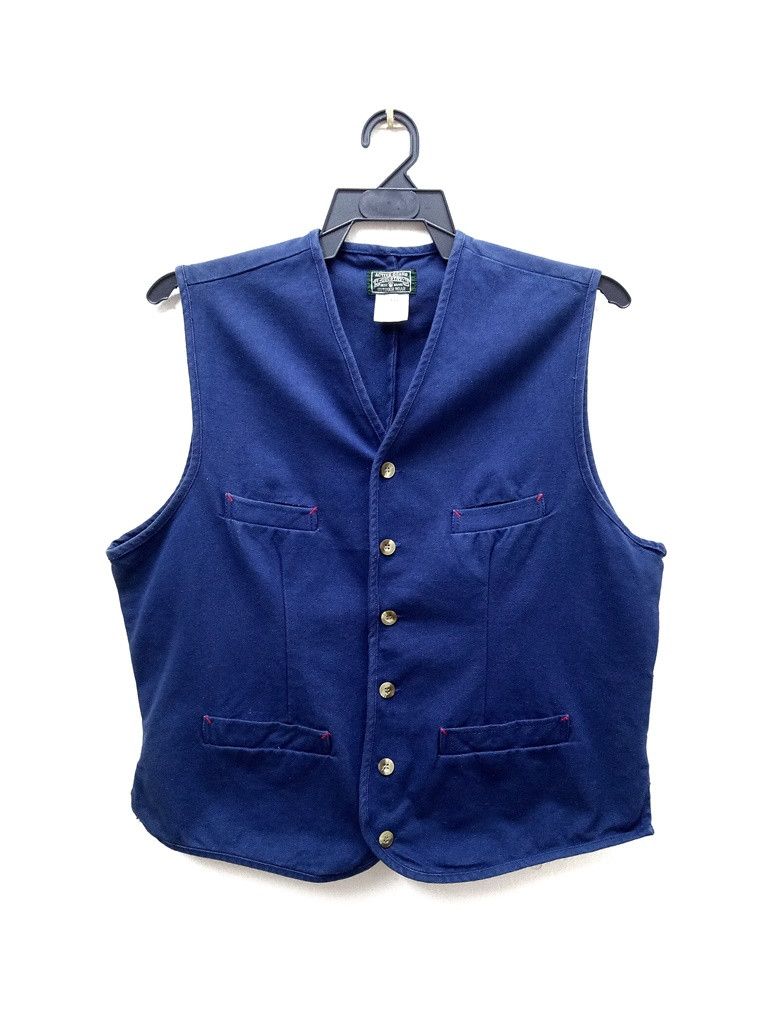 Indigo 🔥🔥🔥Japanese Brand Active Gear Country Outdoor Wear Vest Size US L / EU 52-54 / 3 - 1 Thumbnail