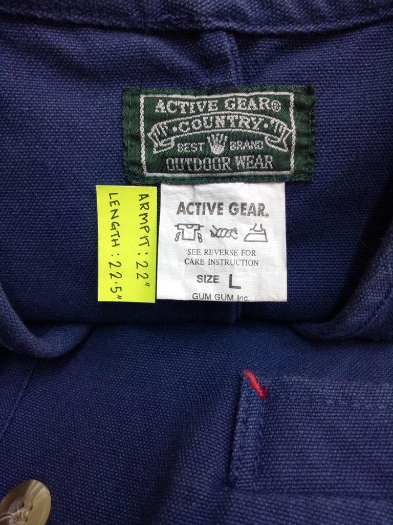 Indigo 🔥🔥🔥Japanese Brand Active Gear Country Outdoor Wear Vest Size US L / EU 52-54 / 3 - 11 Thumbnail