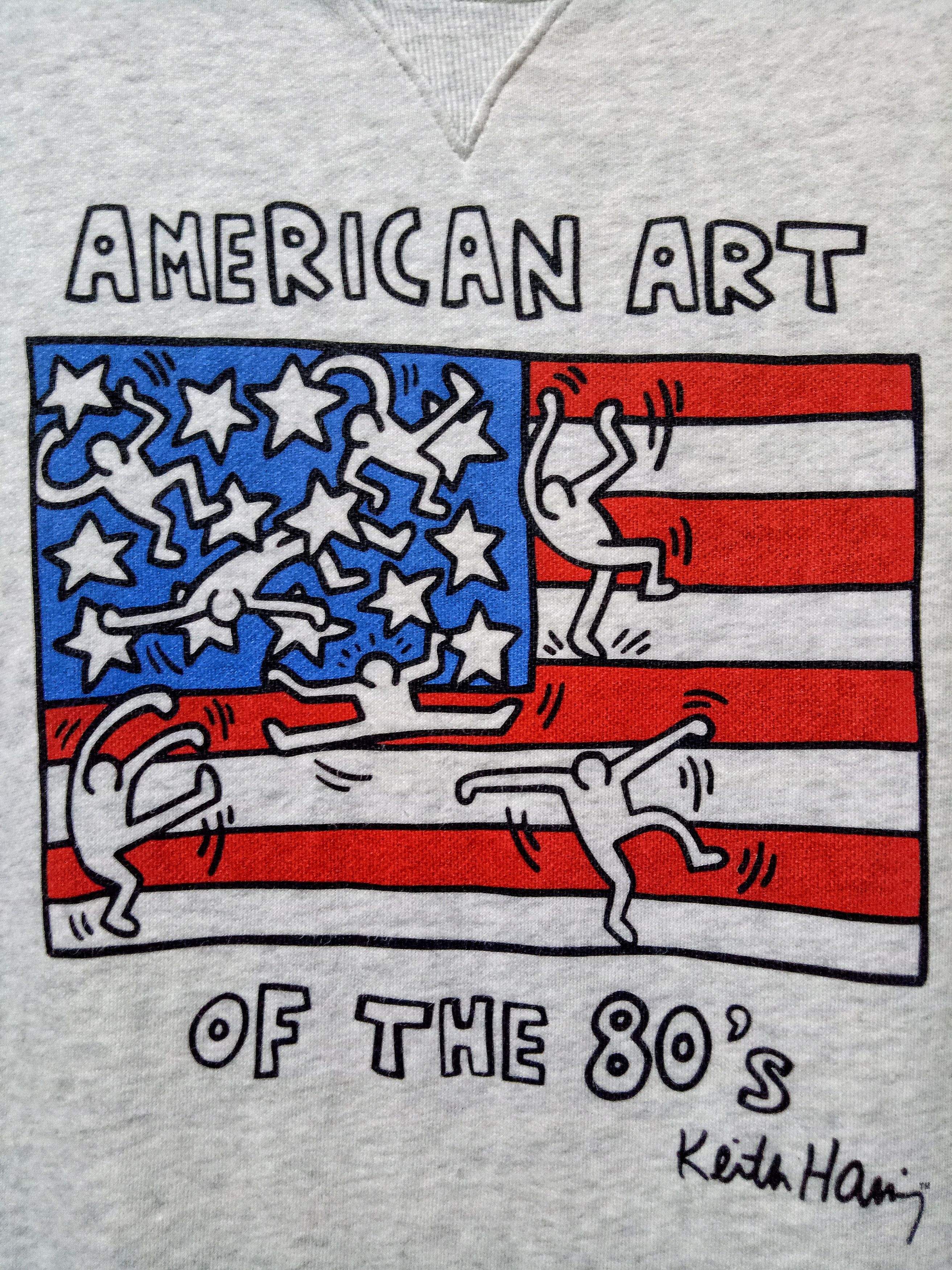 Japanese Brand 🔥🔥🔥KEITH HARING American Pop Art Short Sleeve Sweatshirt Size US M / EU 48-50 / 2 - 4 Thumbnail